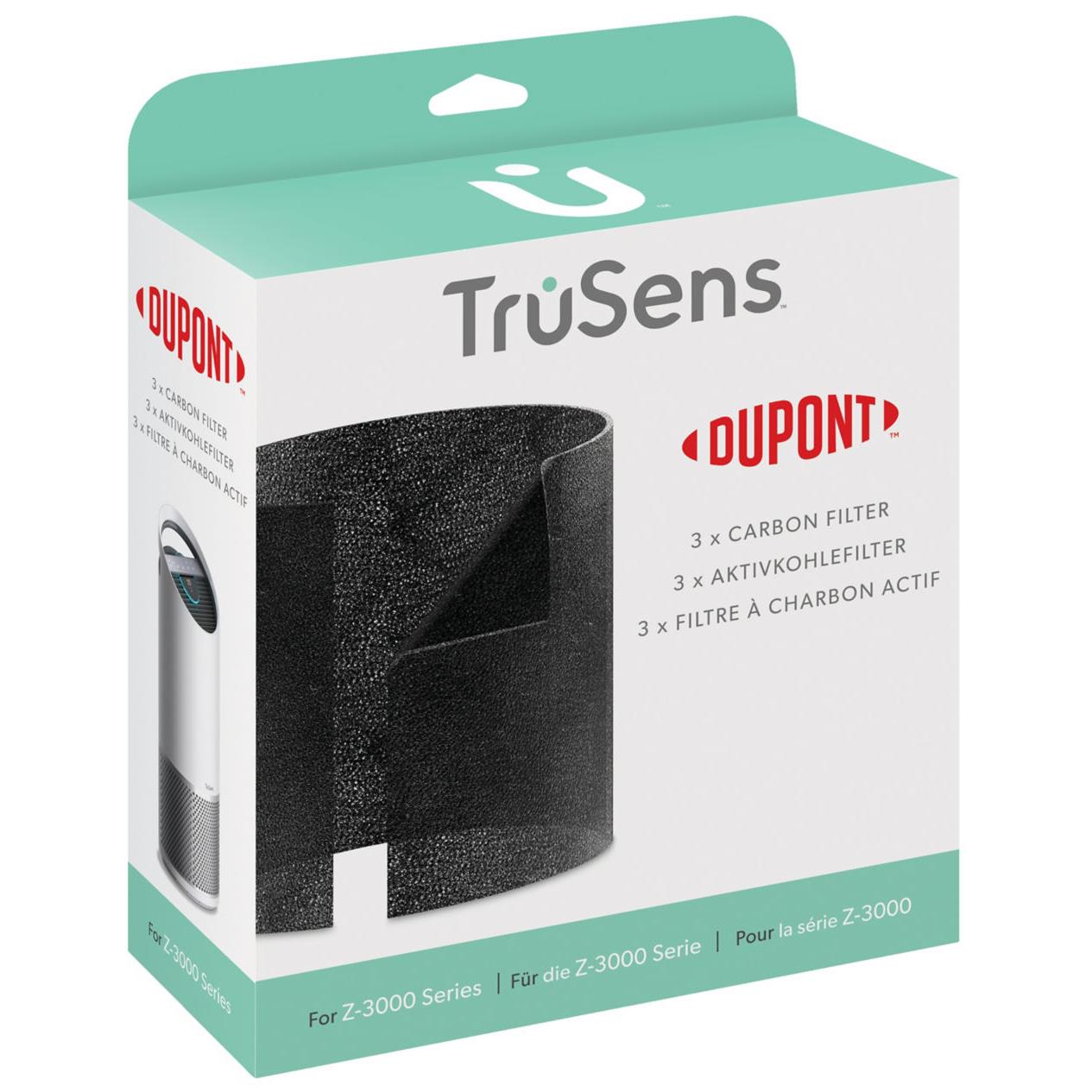 Filtre  charbon actif DuPont pour purificateur d'air Z-3000 TruSens - paquet de 3