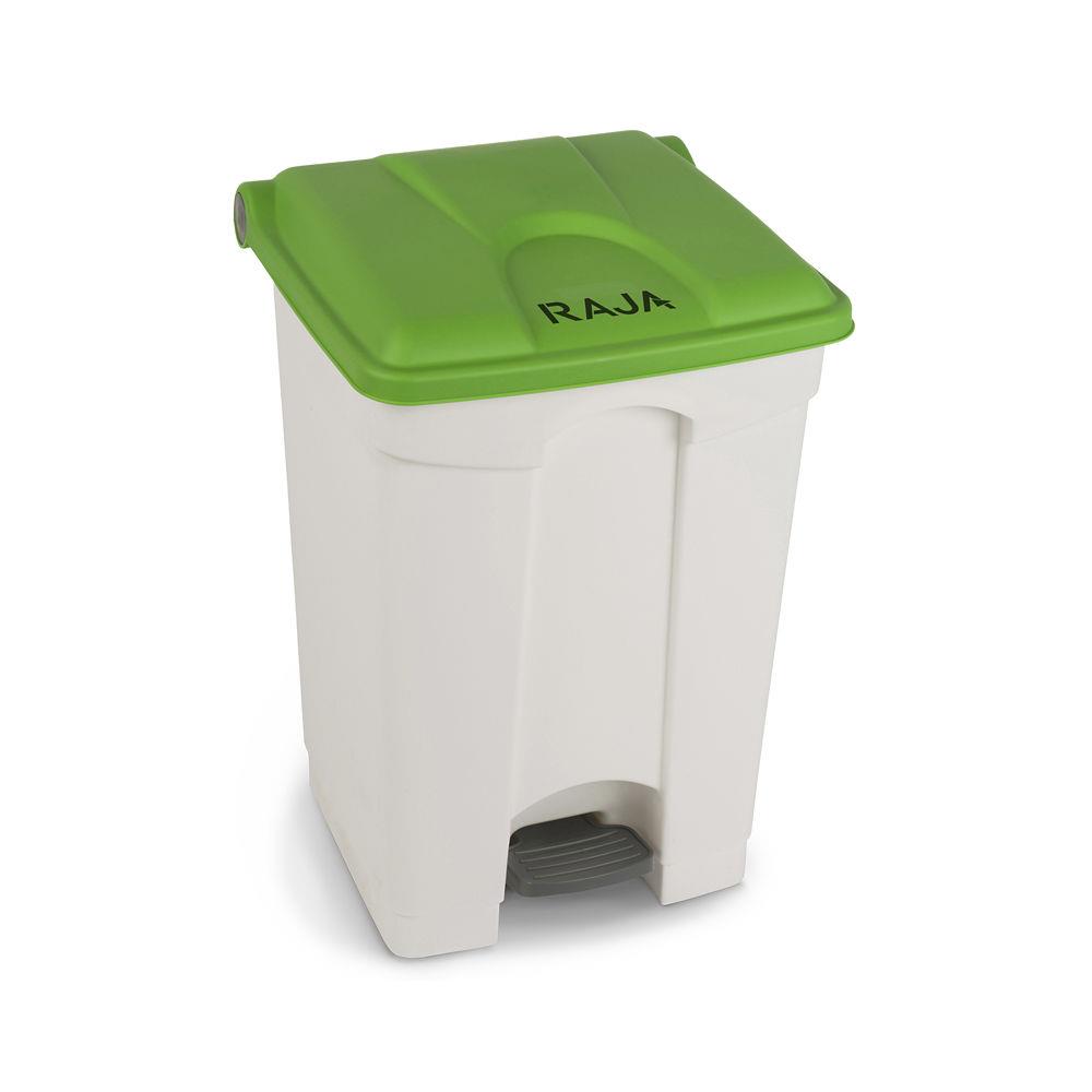 Poubelle  pdale en plastique RAJA - 45L - vert