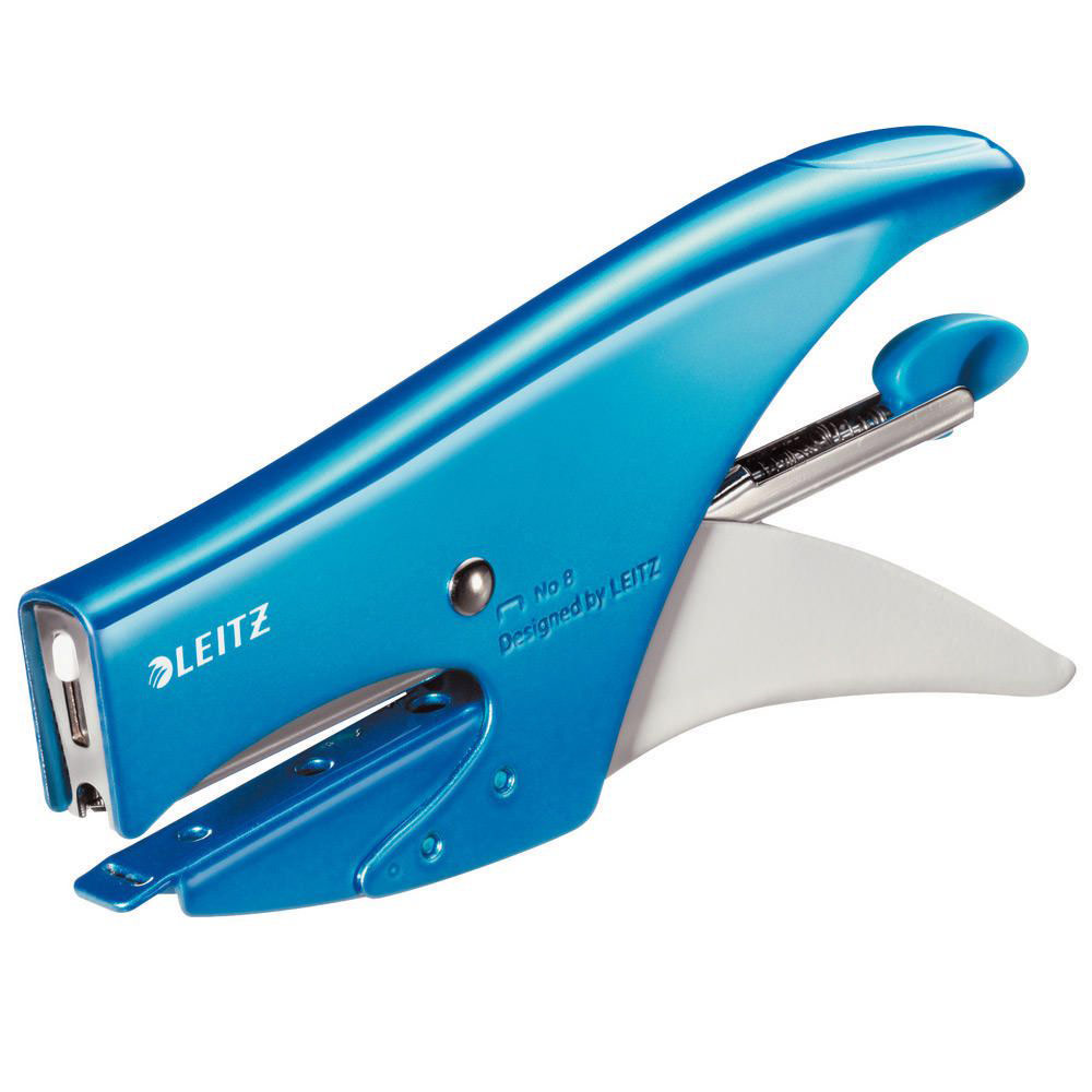 Pince agrafeuse Leitz WOW bleue - agrafes n 10 - capacit 15 feuilles