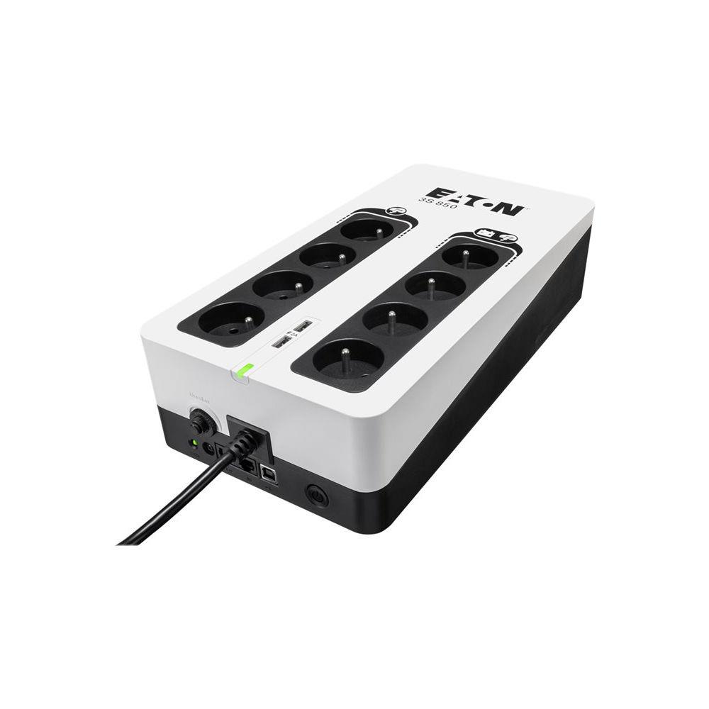 Onduleur 3S 850 FR Gen 2 Eaton - 850VA/510W - 8 prises + 2 ports USB