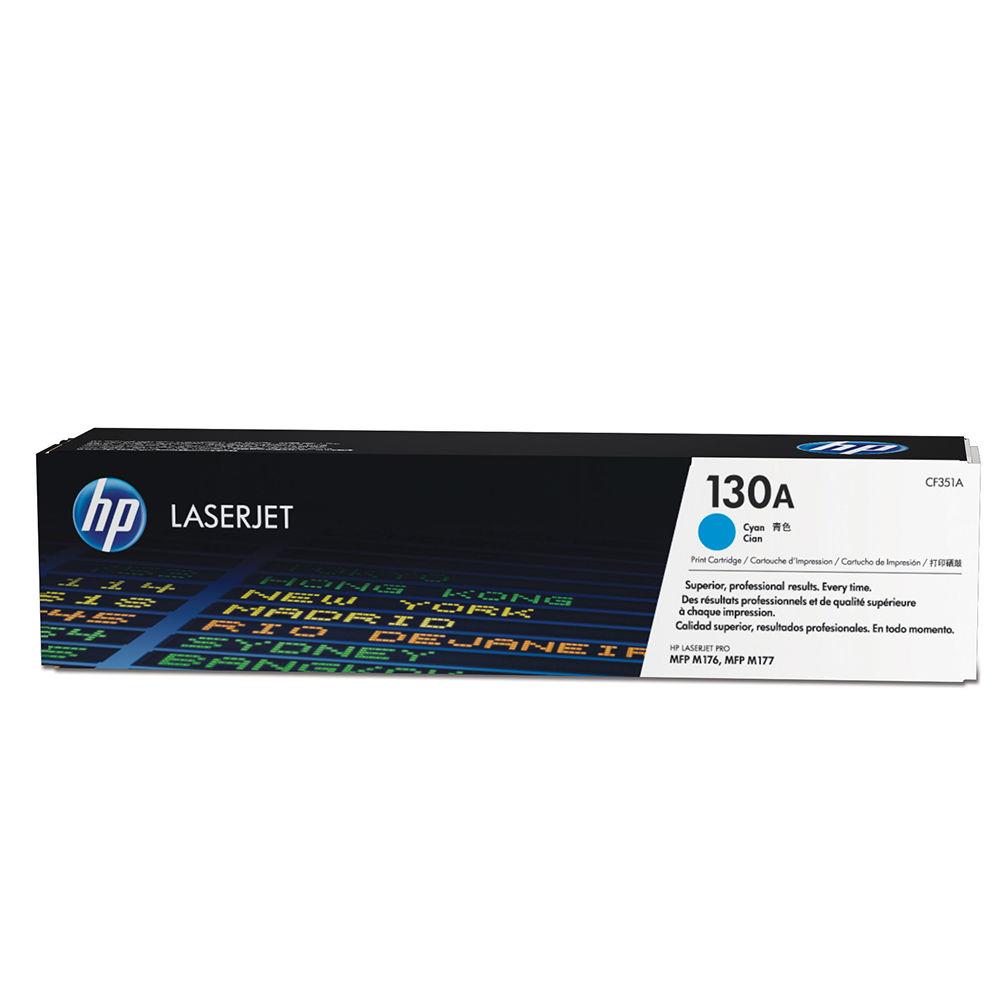 Cartouches de toner - Hp cartouche de toner cyan d'origine laserjet 130a
