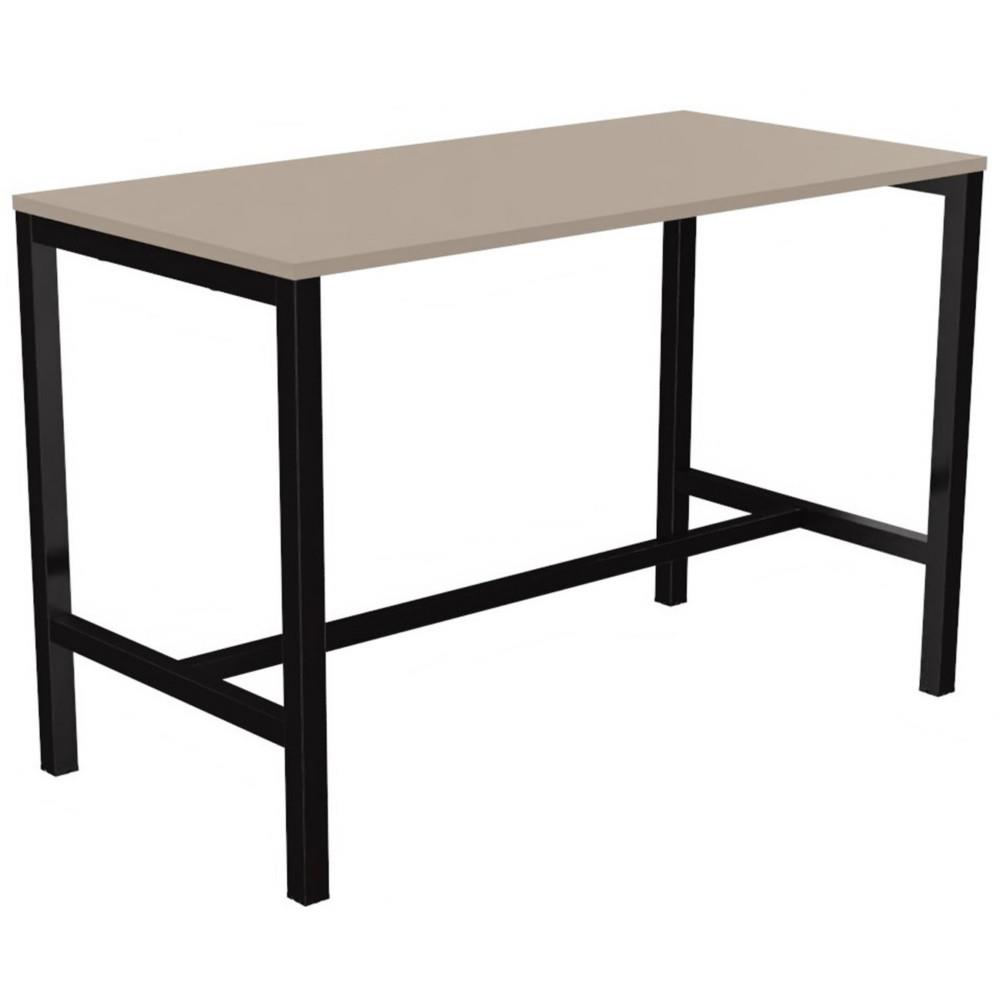 Table de r�union coworking Osmose L160 x L80 cm Argile - Pieds arche m�tal Noir