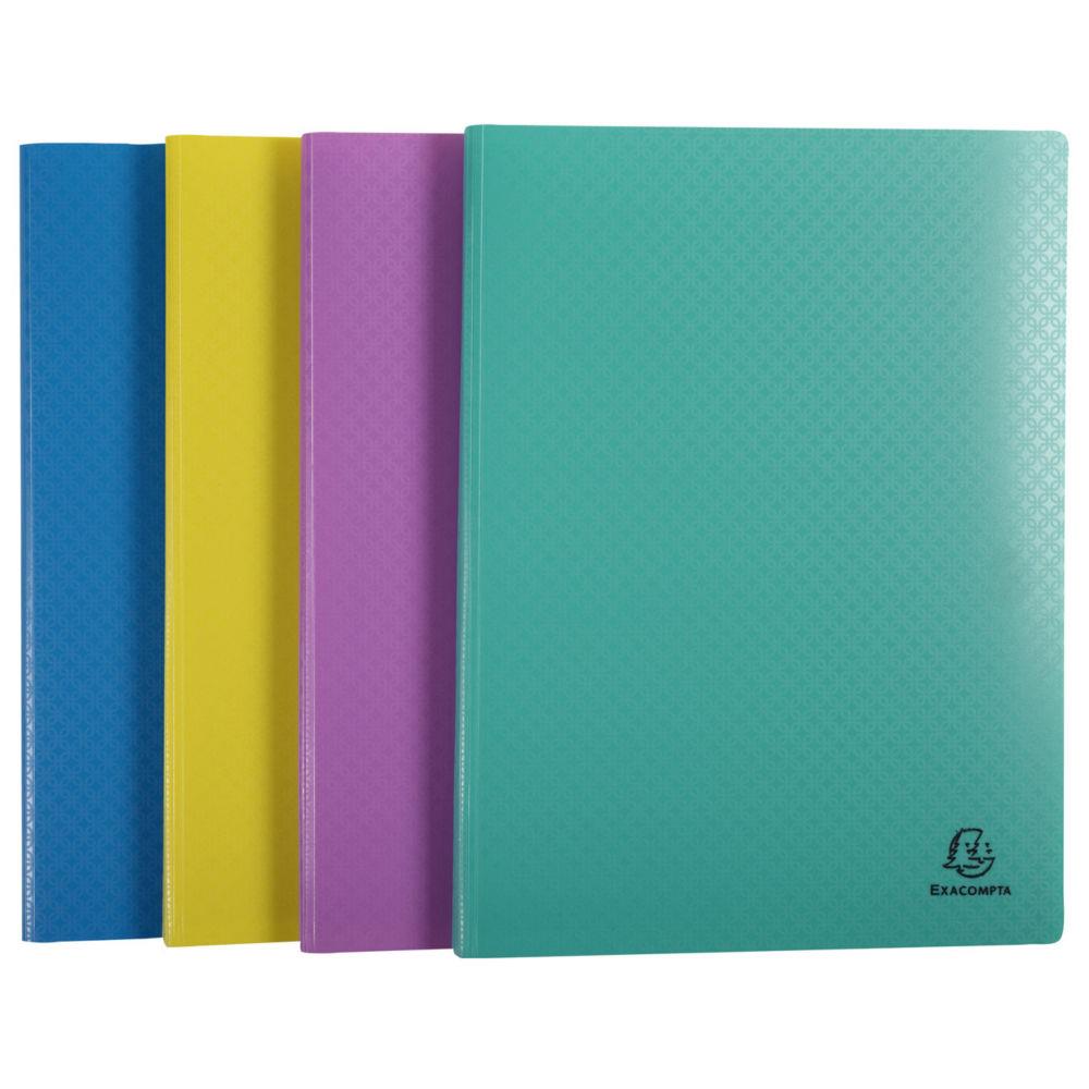 Porte-vues A4 Exacompta Forever Young en polypropylne recycl - 30 pochettes - Coloris assortis