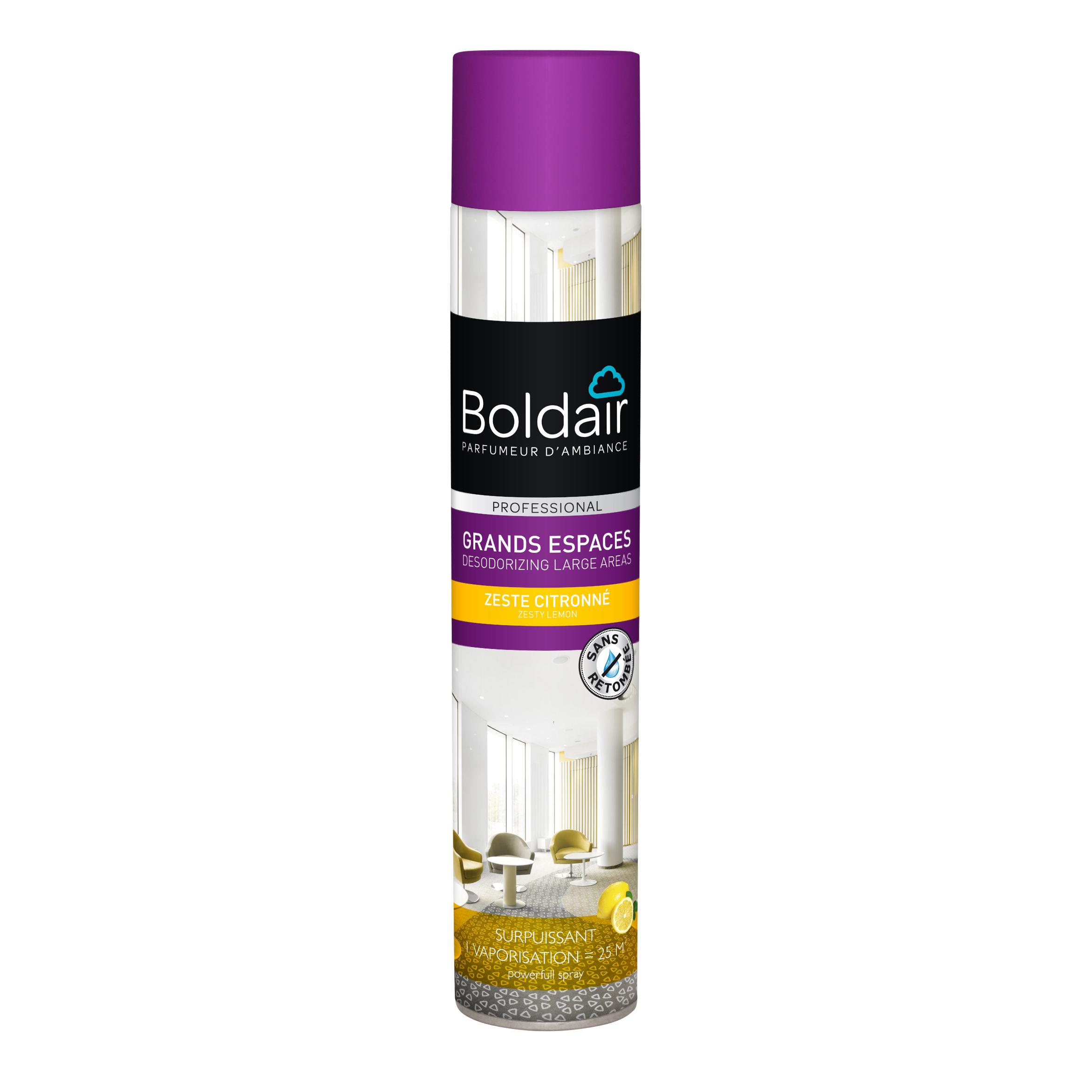 Destructeur d'odeur surpuissant Boldair Grands Espaces - citron - 750 ml