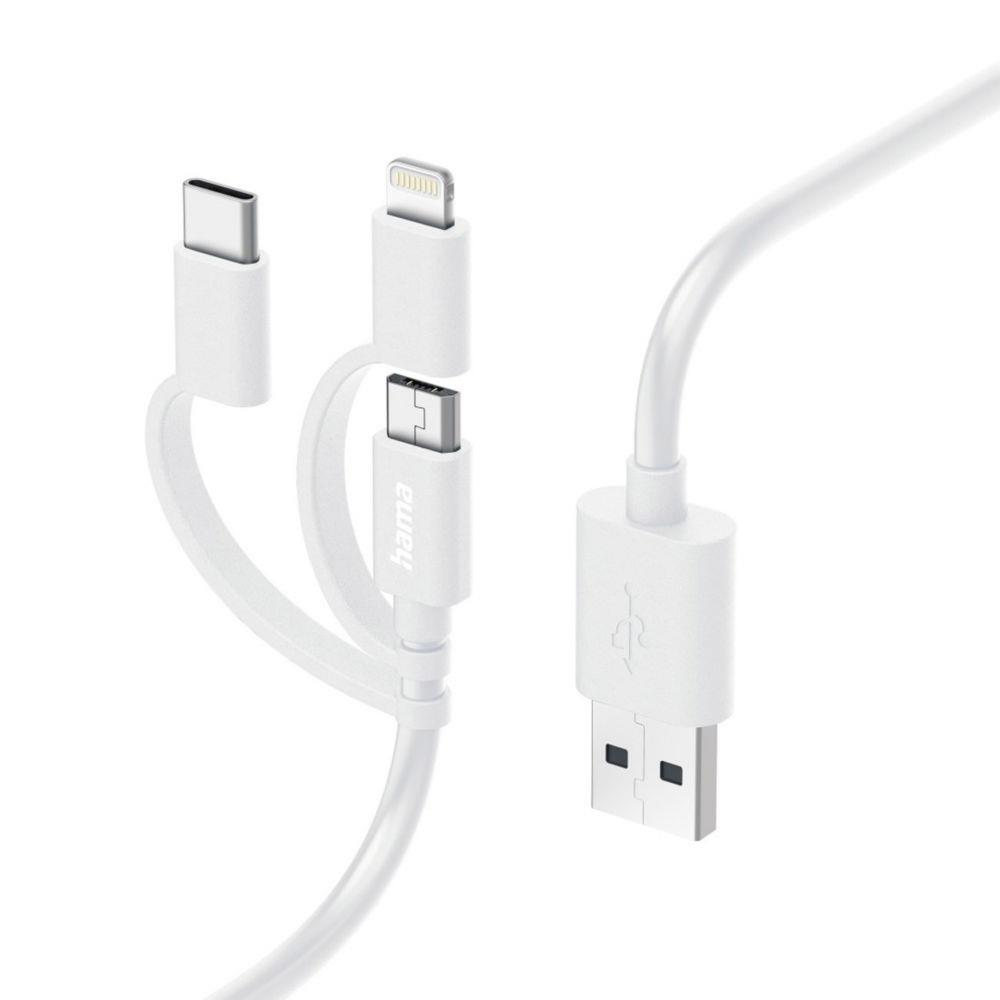 Hama 00201535 cble usb usb 2.0 1 m usb a micro-usb b blanc