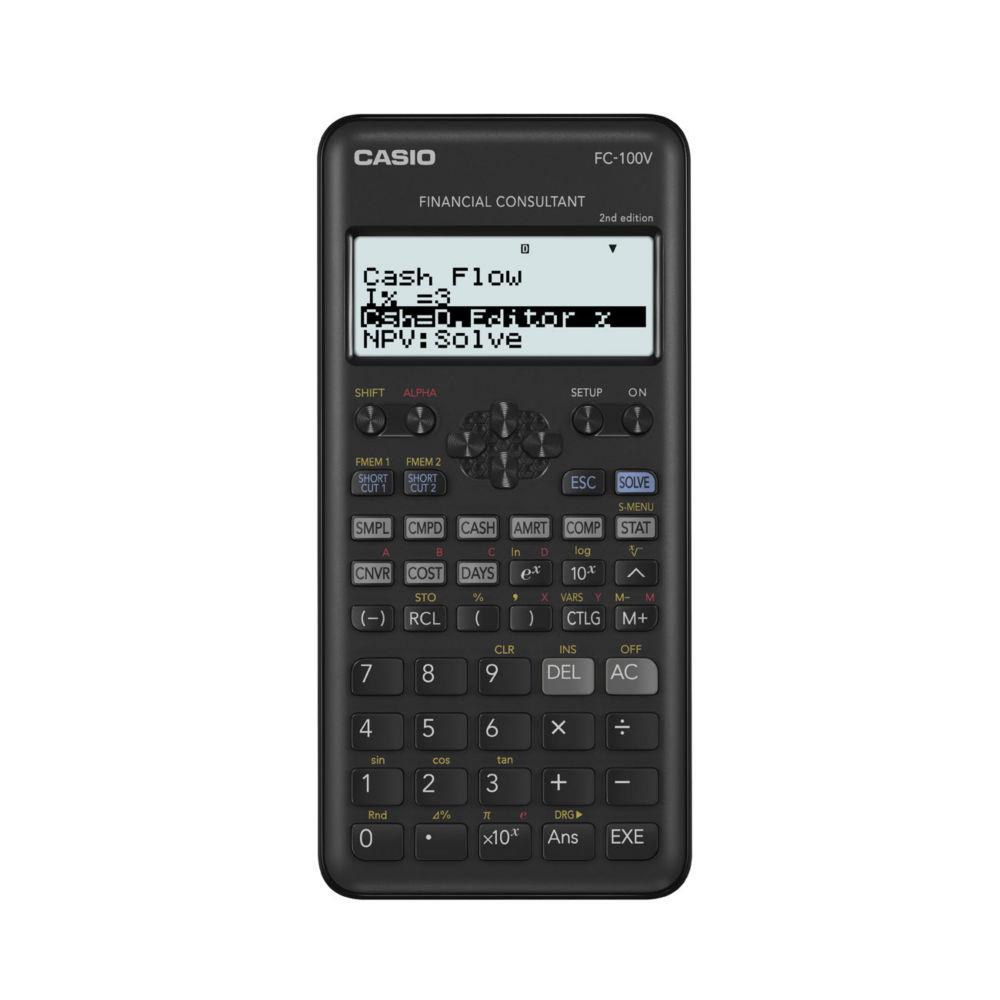 Calculatrice financire Casio FC-100V - cran 4 lignes 10 chiffres