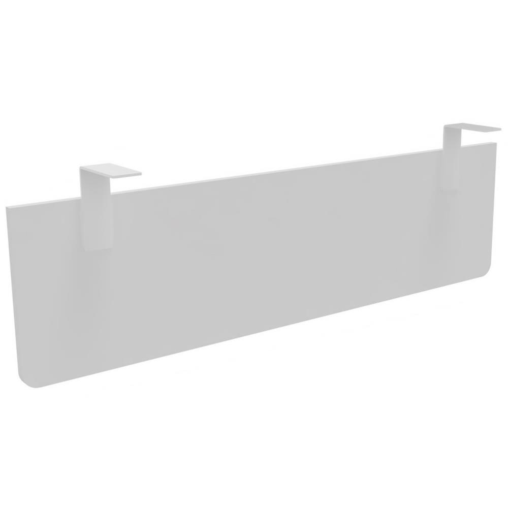Voile de fond Triomphe , E-Link m�lamin� Blanc - Pour bureau L 140 cm fixation blanche