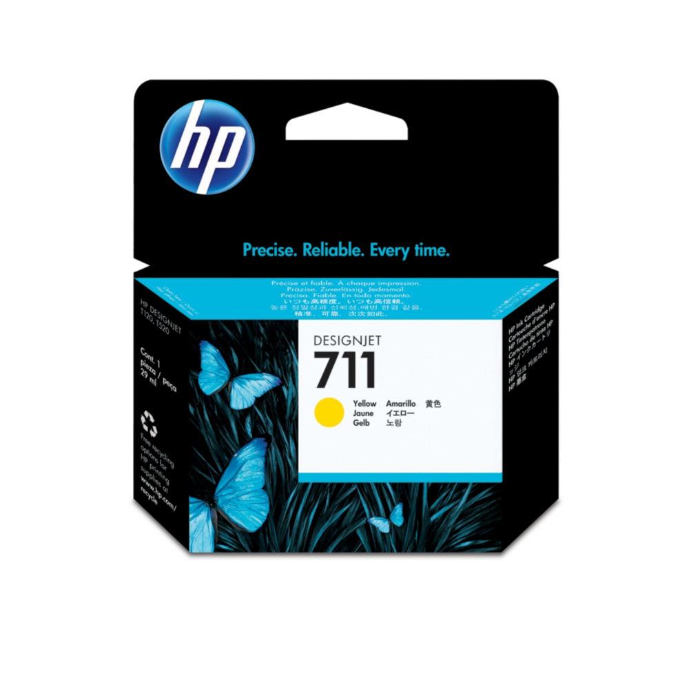 Hp 711 cartouche d'encre designjet jaune, 29 ml