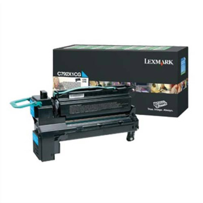 Cartouches de toner - Lexmark c792x1cg cartouche de toner 1 pi�ce(s) original cyan