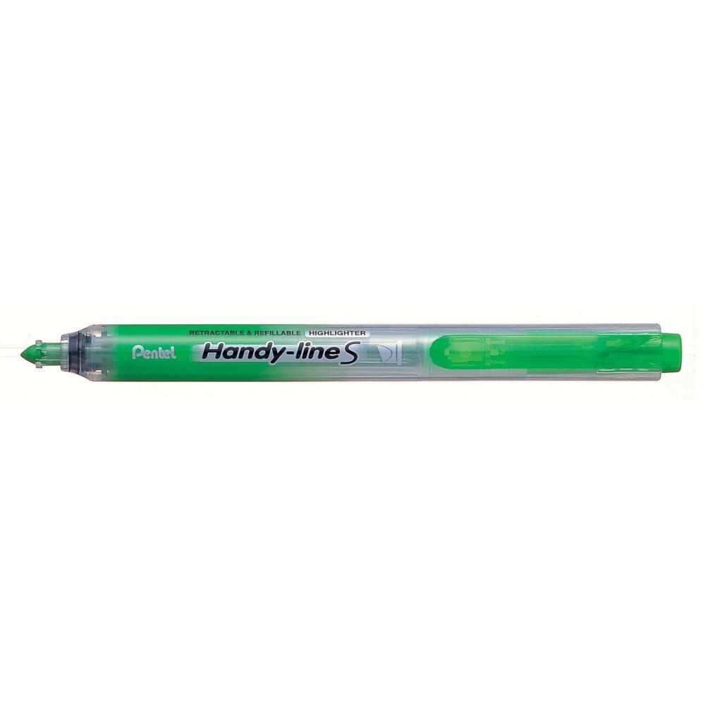 Surligneur Pentel Handy Line S pointe biseaute rtractable - 4 mm - Vert