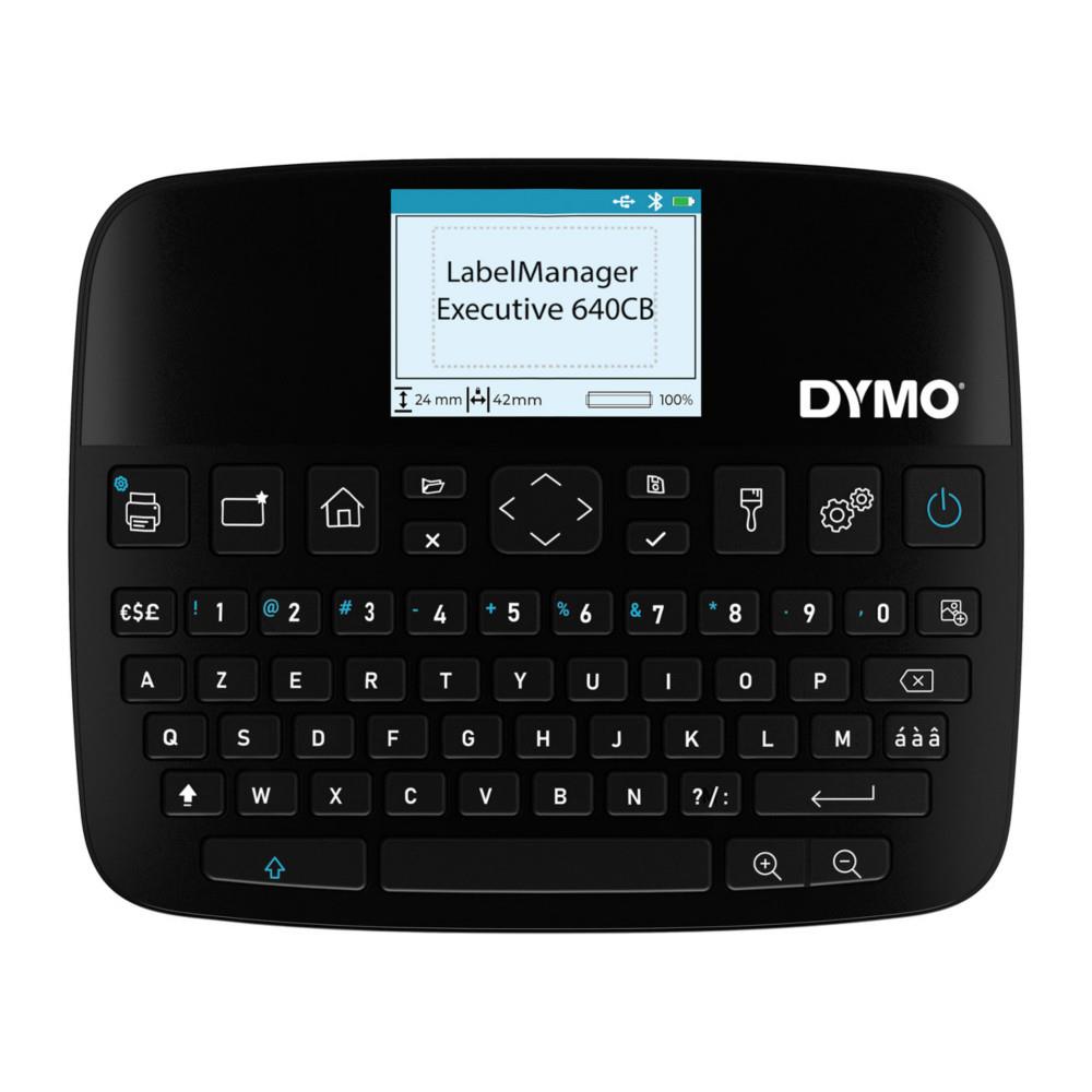 Executice LabelManager Dymo 640CB Dymo Azerty Etiqueteuse Rechargeable Bluetooth et USB-C + Casssette 24 mm x 7 m