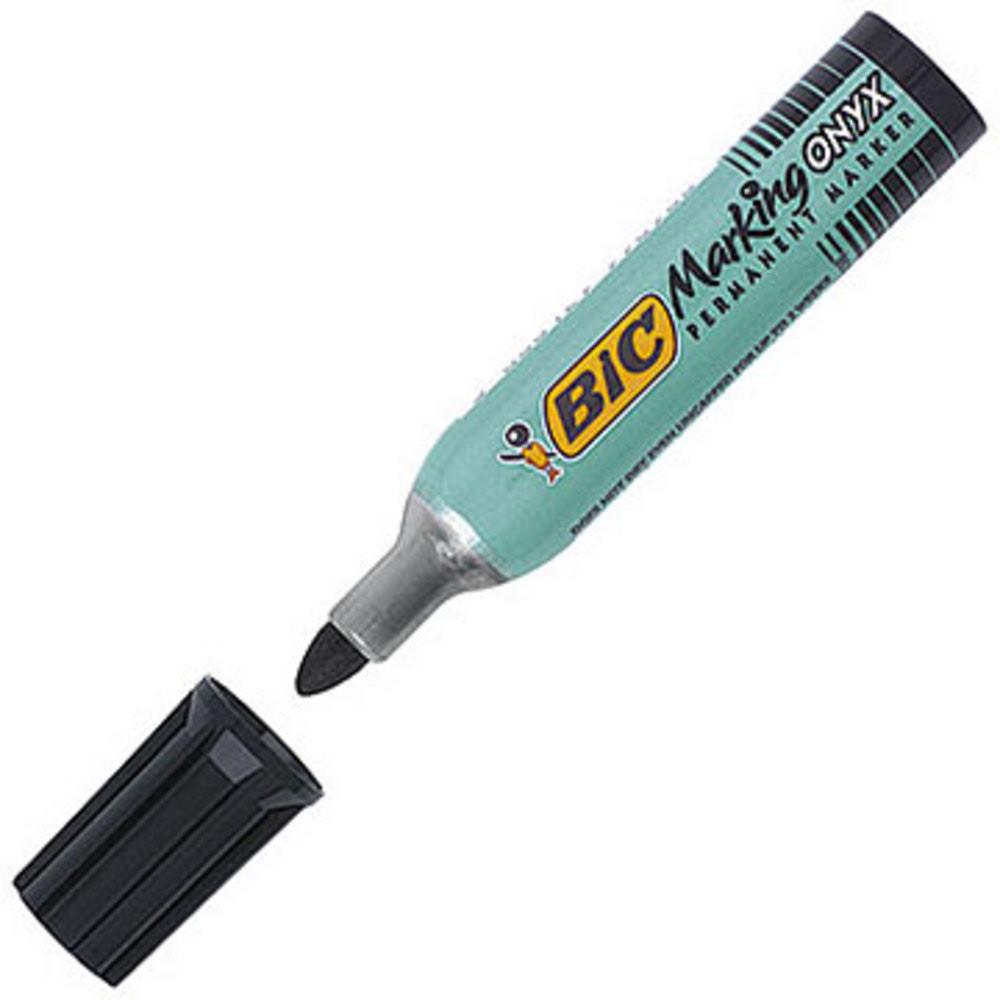 Marqueur Bic Onyx 1482 - pointe moyenne ogive - noir