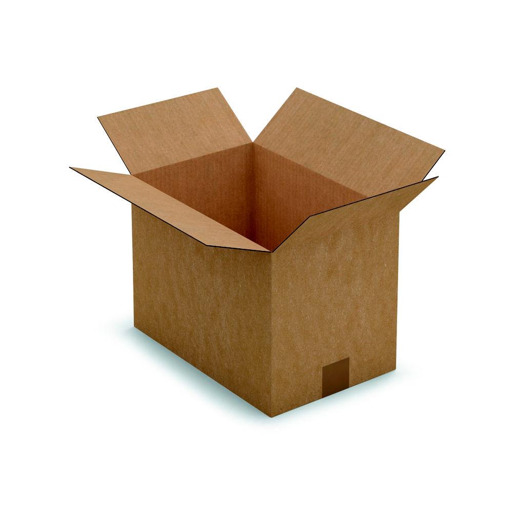 Caisse amricaine RAJA carton simple cannelure - L.int. 35 x l.23 x h.25 cm - Kraft brun - Lot de 25