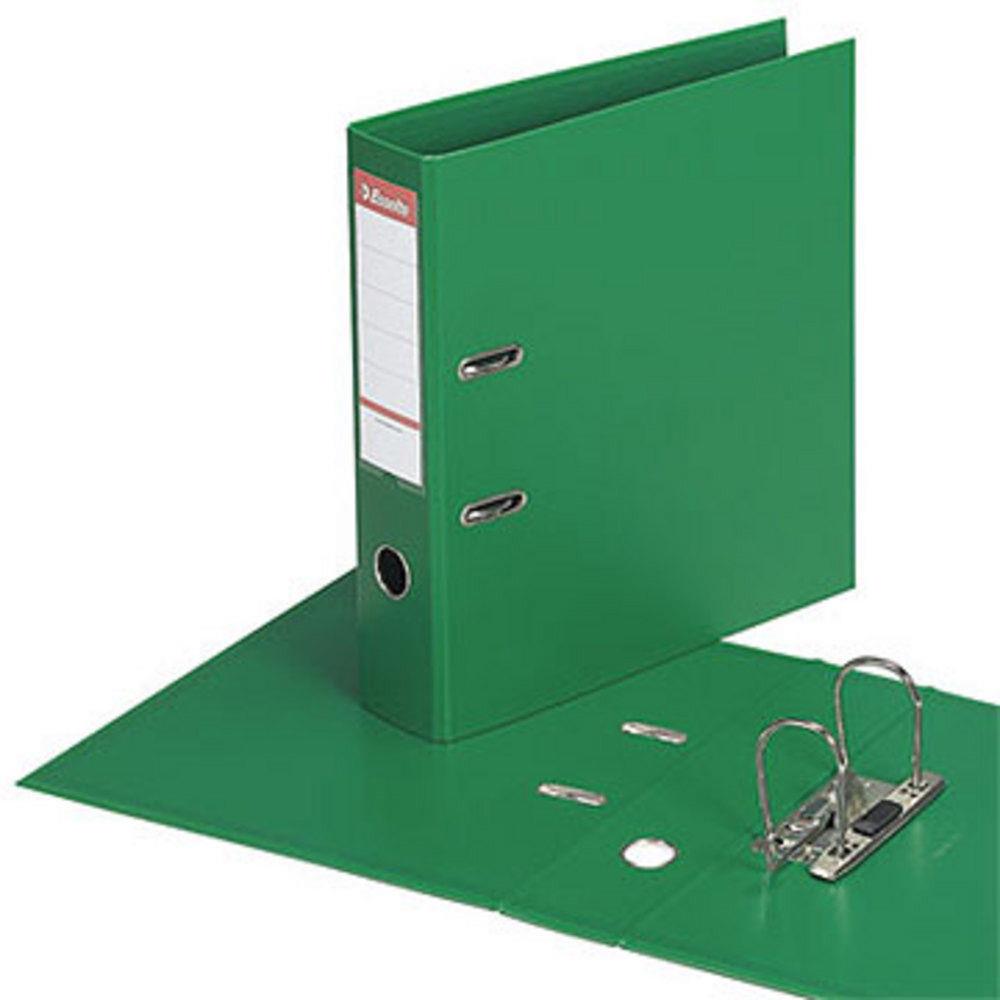Classeur  levier Esselte - dos de 7,5 cm - plastifi intrieur et extrieur - vert