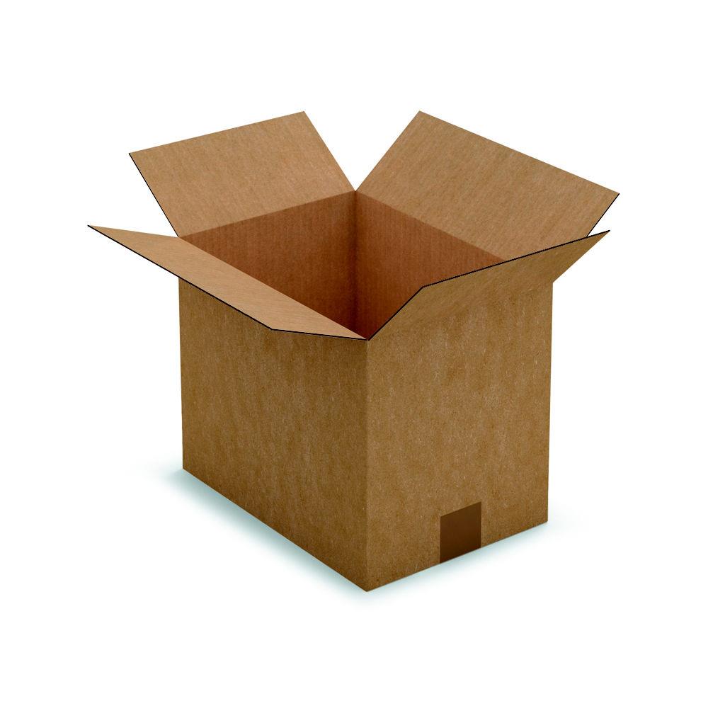 Caisse amricaine RAJA carton simple cannelure - L.int. 31 x l.22 x h.25 cm - Kraft brun - Lot de 25