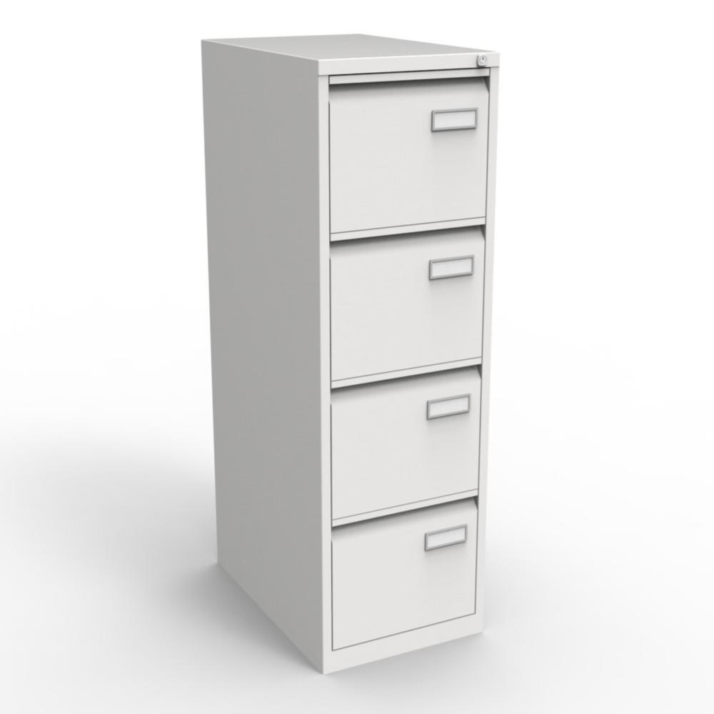 Classeur Mobi 4 tiroirs - m�tal - gris