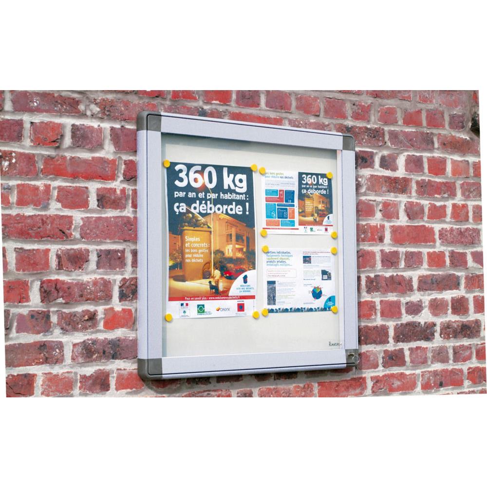 Vitrine d'extrieur haute scurit porte battante - 4 feuilles