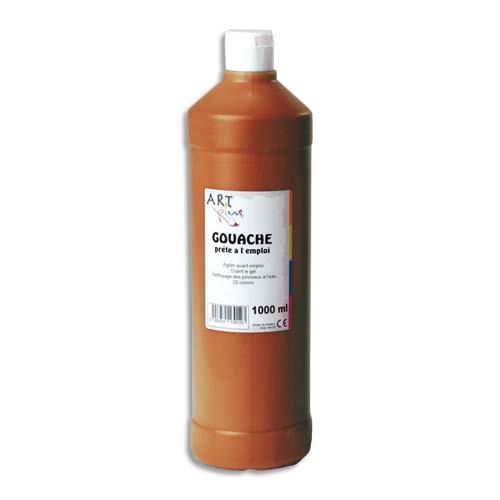 gouache prte  lemploi - 1 litre - Artplus - terre de sienne