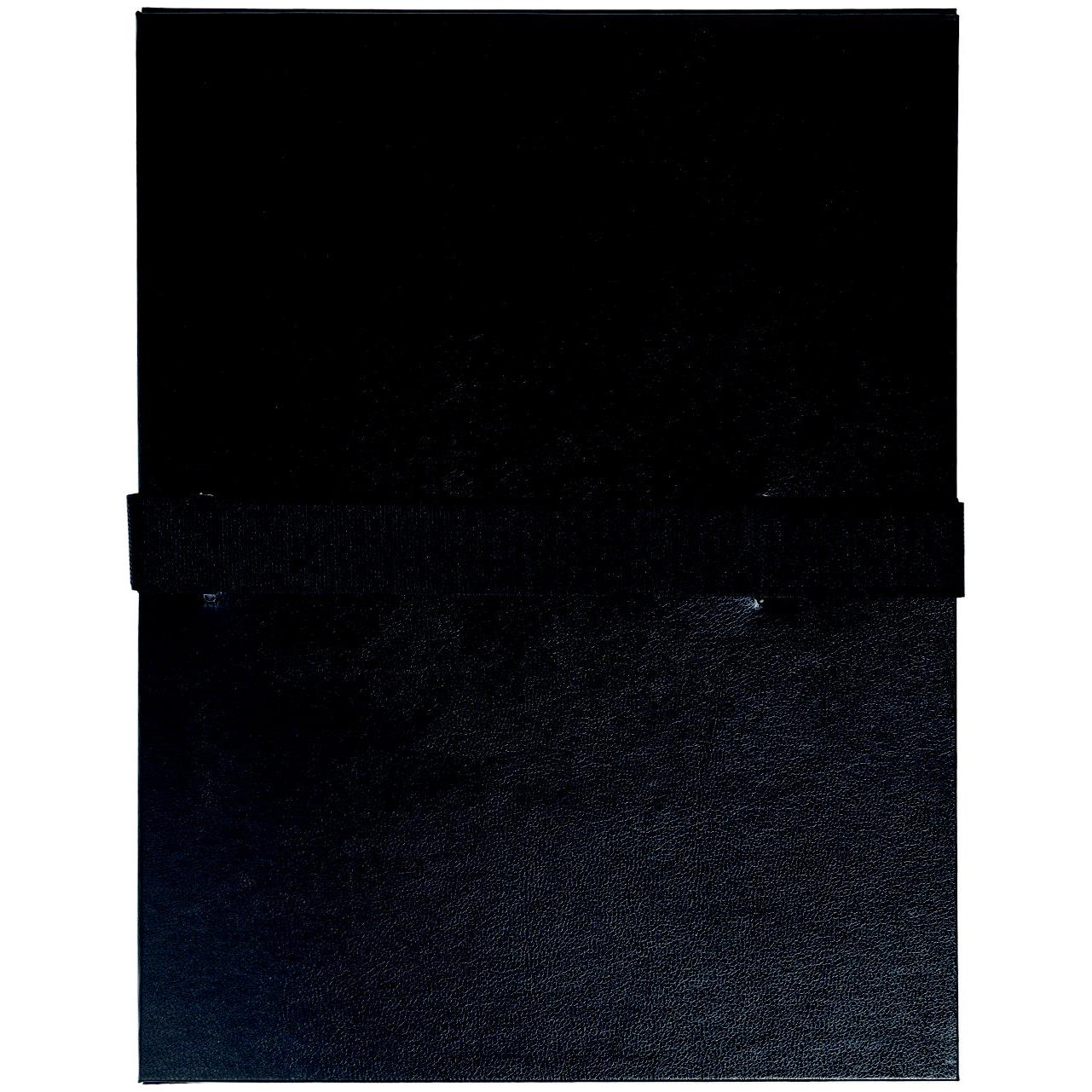 Chemise extensible Exacompta - en balacron - fermeture par sangle velcro - noir