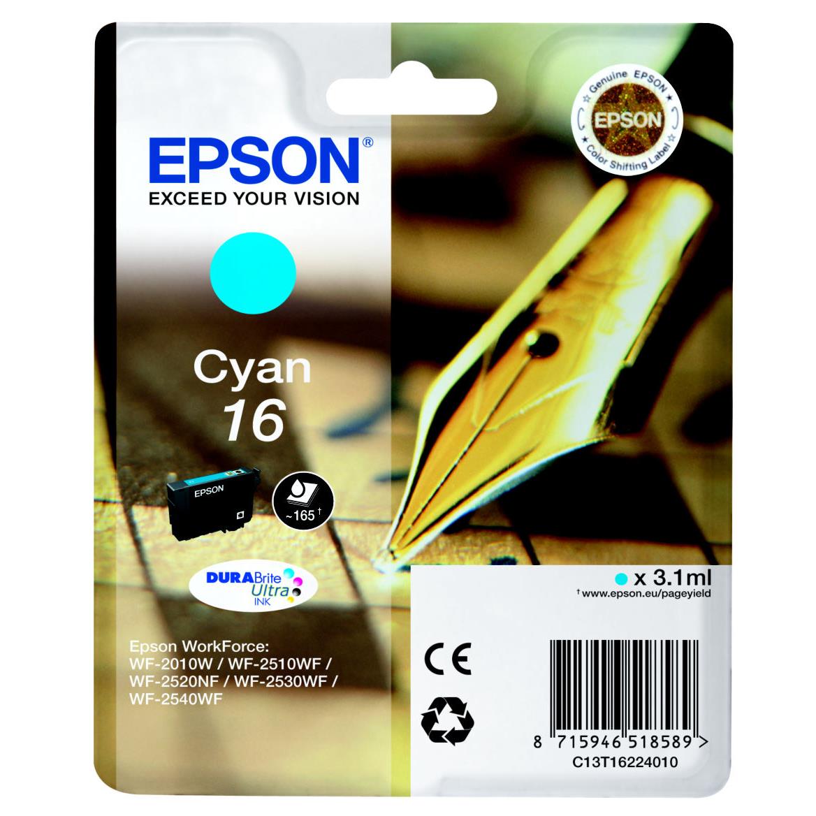 Cartouches pour imprimantes - Epson pen and crossword cartouche "stylo  plume" 16 - encre durabrite ultra c