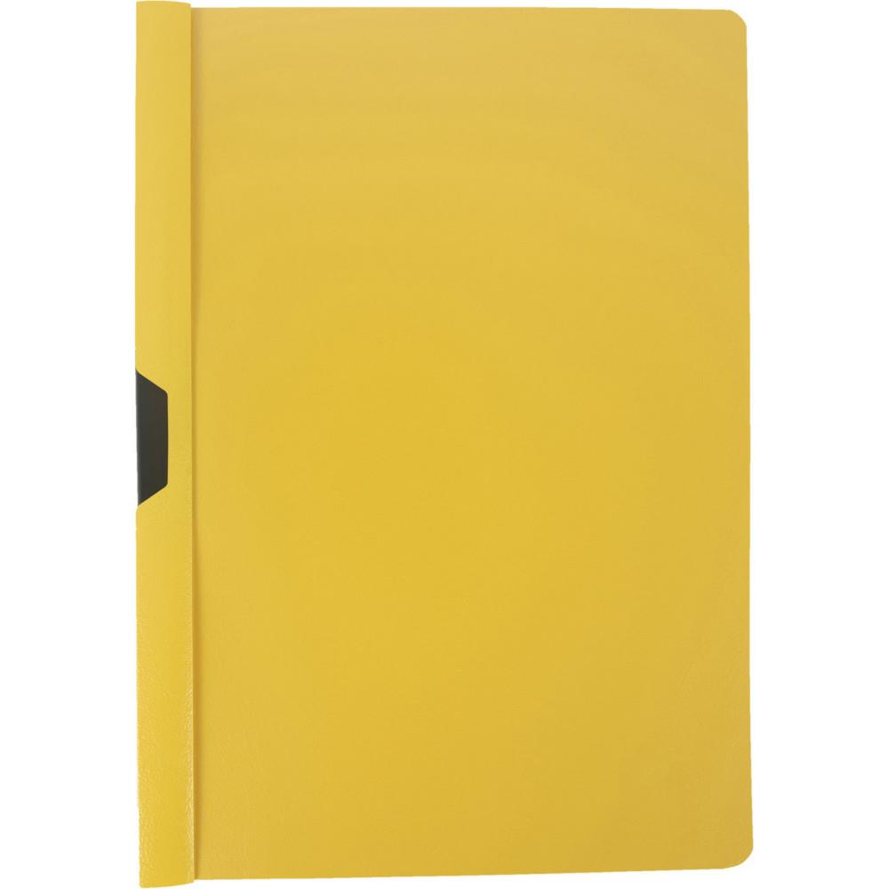 Chemise  clip mtal en PVC RAJA - 30 feuilles - Jaune