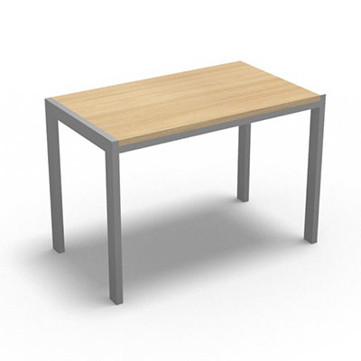 Retour indpendant Rio L. 106 x P. 60 cm dcor chne clair pitement finition gris aluminium