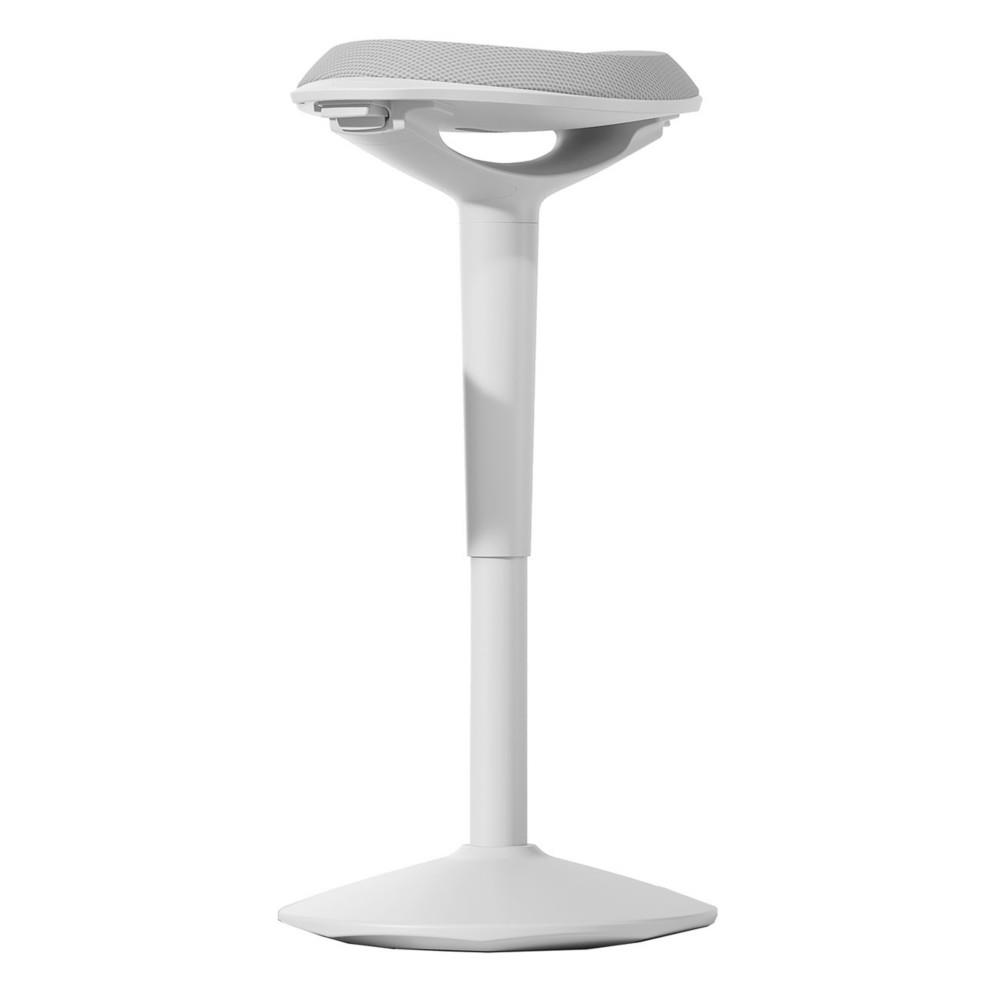 Tabouret ergonomique Kesia Boost  effet de bascule - Gris Blanc