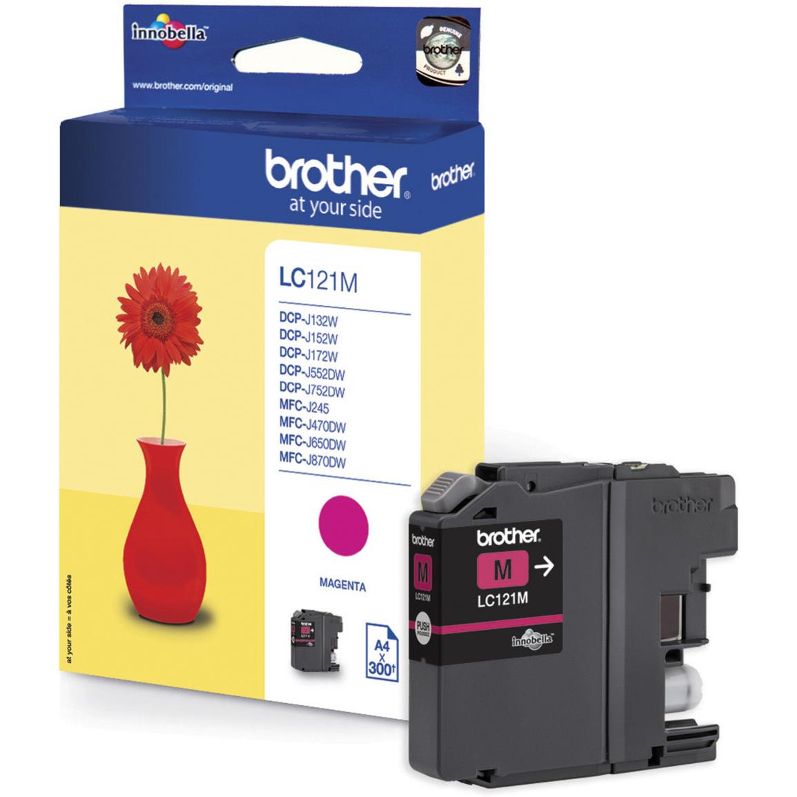 Cartouches pour imprimantes - Brother lc121m - cartouche d'encre originale - magenta