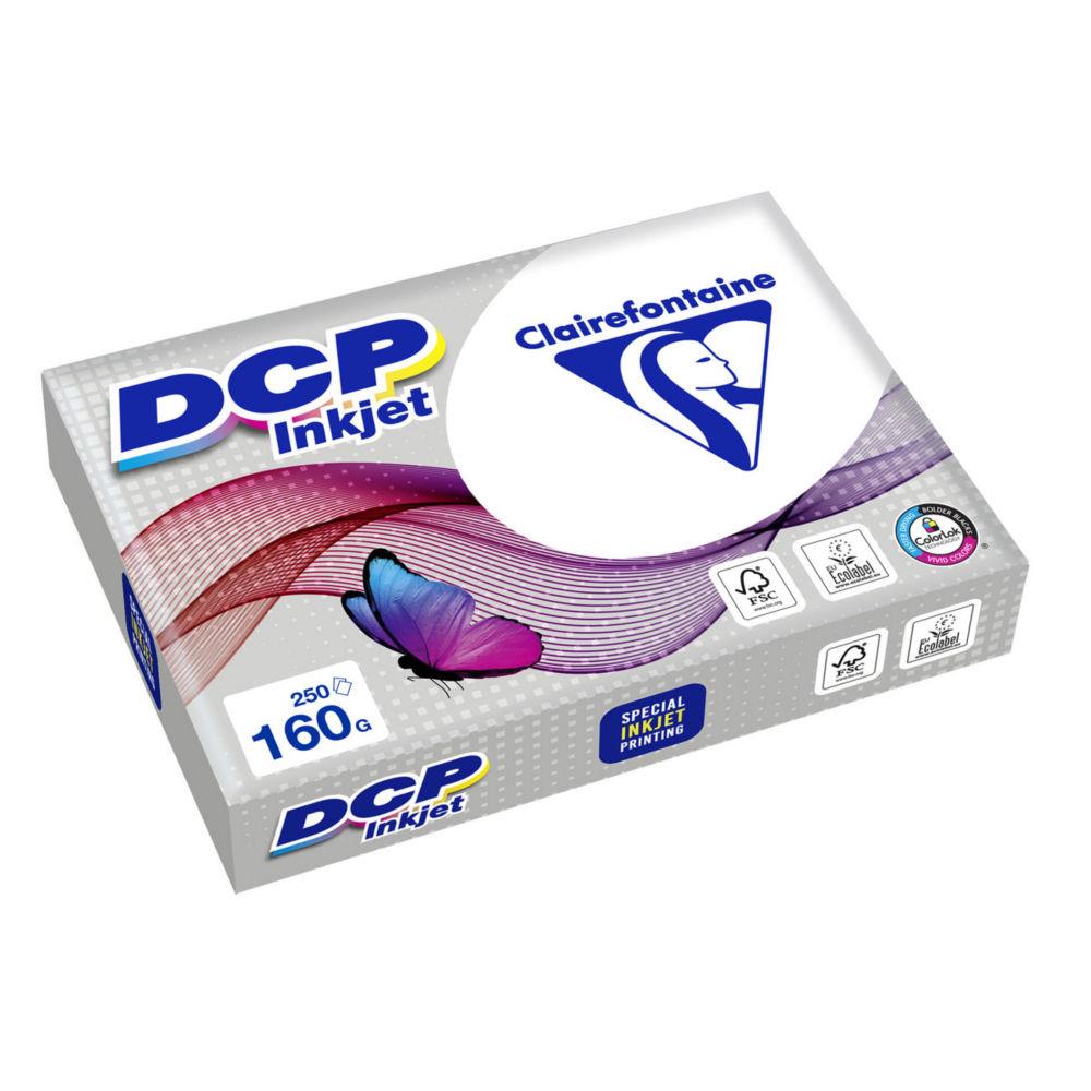 Papier Clairefontaine DCP A4 blanc 160g - Ramette de 250 feuilles