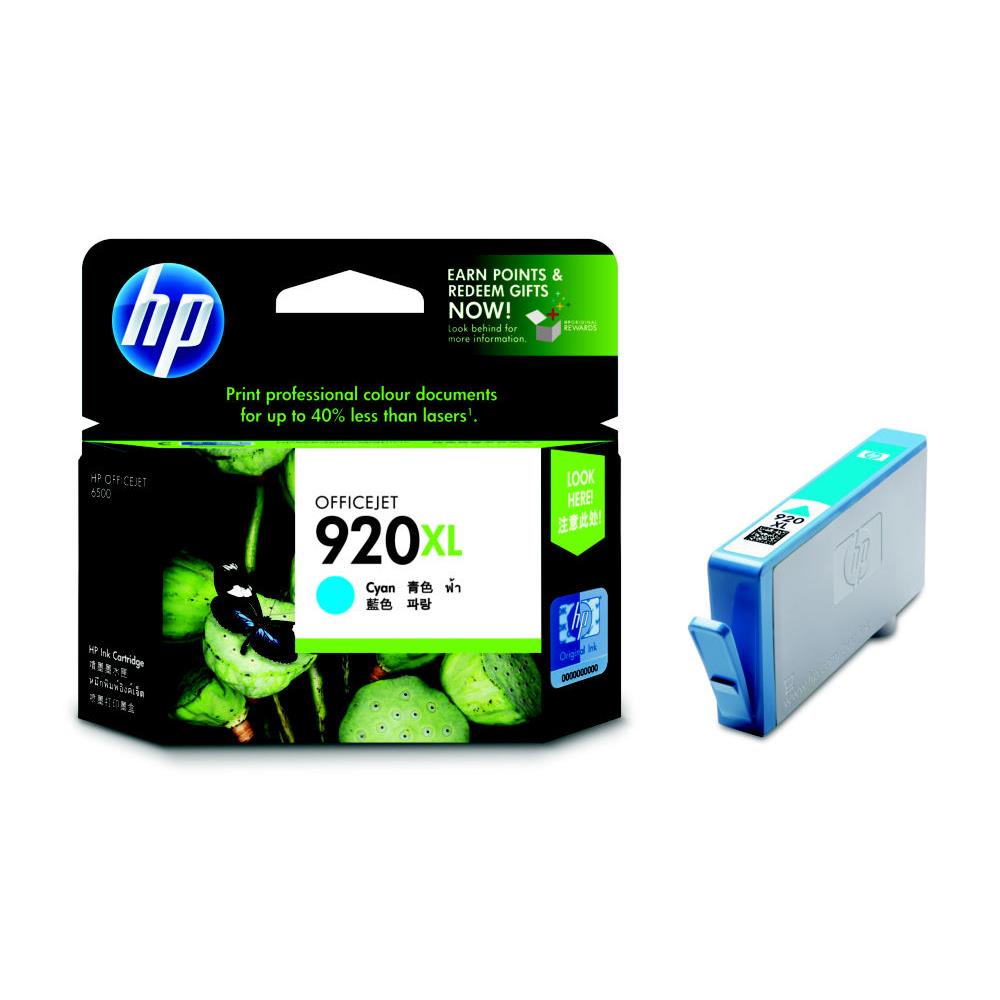 Cartouches pour imprimantes - Hp 920xl cartouche d'encre cyan grande capacit authentique