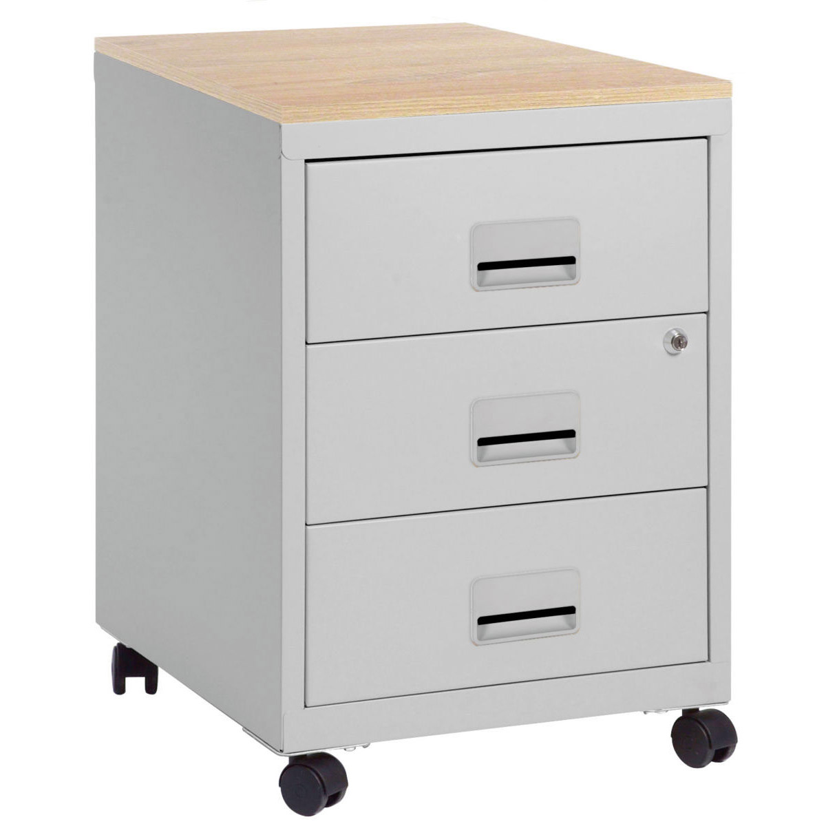 Caisson mobile Horizon Plus 3 tiroirs - htre - tiroirs aluminium