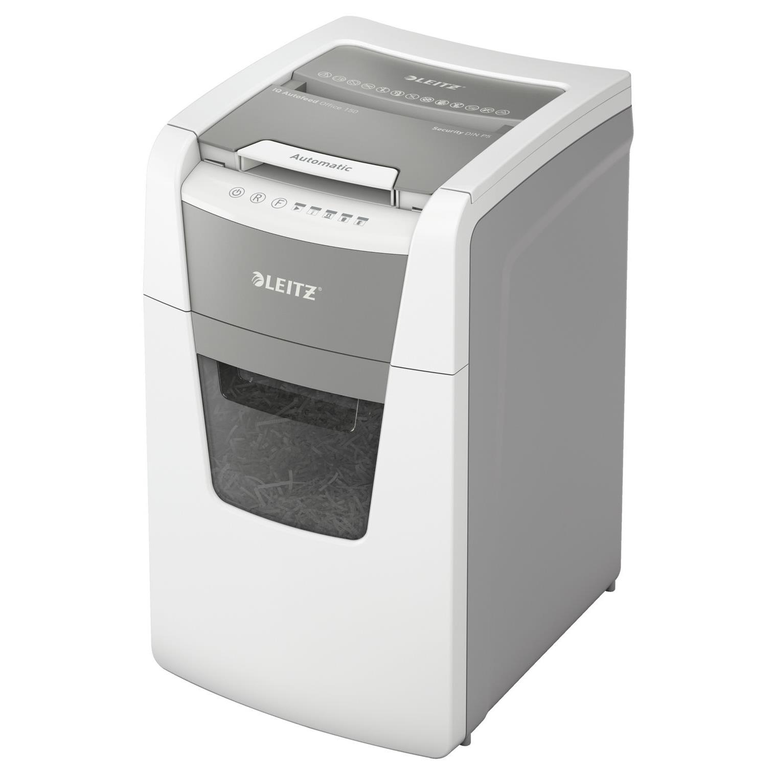 Leitz 80140000 destructeur de papier dcoupage par micro-broyage 22 cm gris, blanc