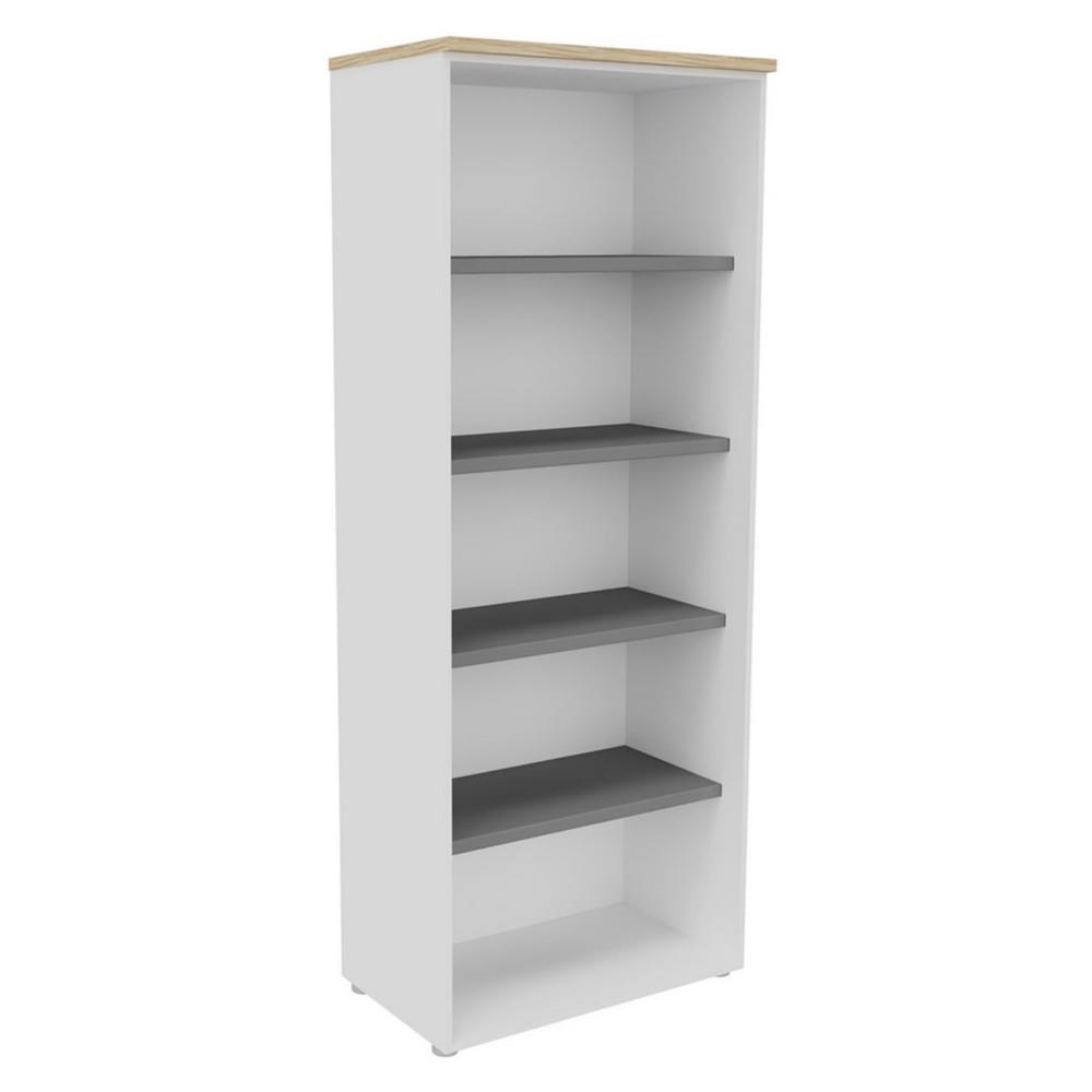Meuble haut sans porte NF Environnement  H203 cm x L80 cm blanc - Top Ch�ne