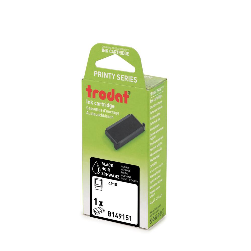 Cassette d'encre de rechange pour Tampons Trodat Printy 4915 - Noir