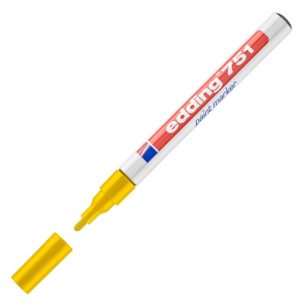 Marqueur  peinture 751  pointe ogive 1 - 2 mm jaune