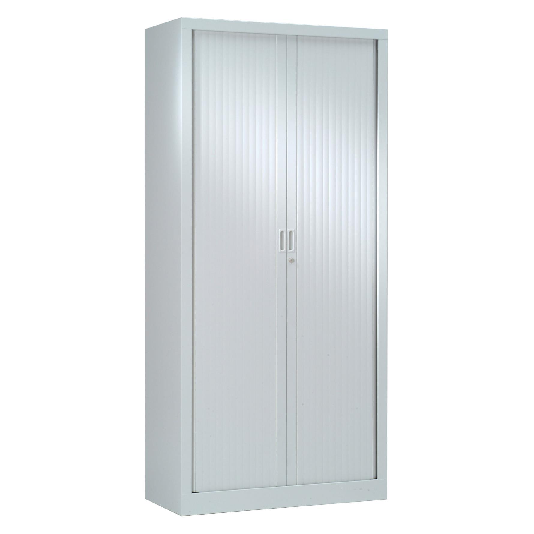 Armoire mtal monobloc  rideaux Gnric H.198 x L.80 cm - coloris Gris