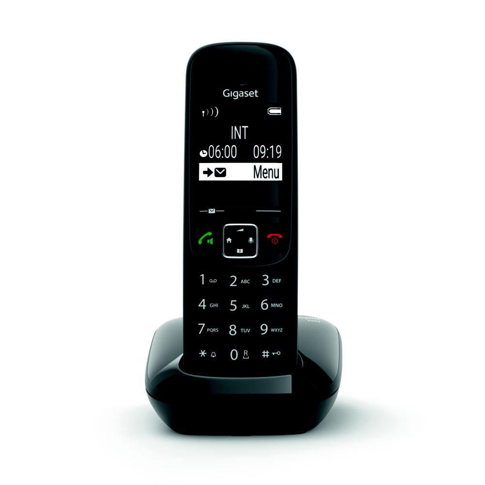 Gigaset as690 tlphone analog/dect noir
