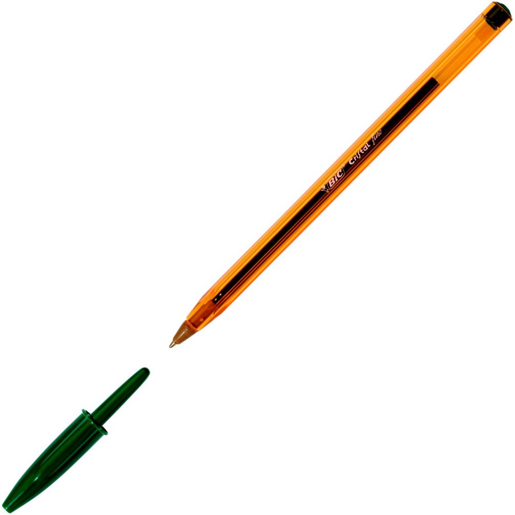 Stylo  bille cristal fine - vert