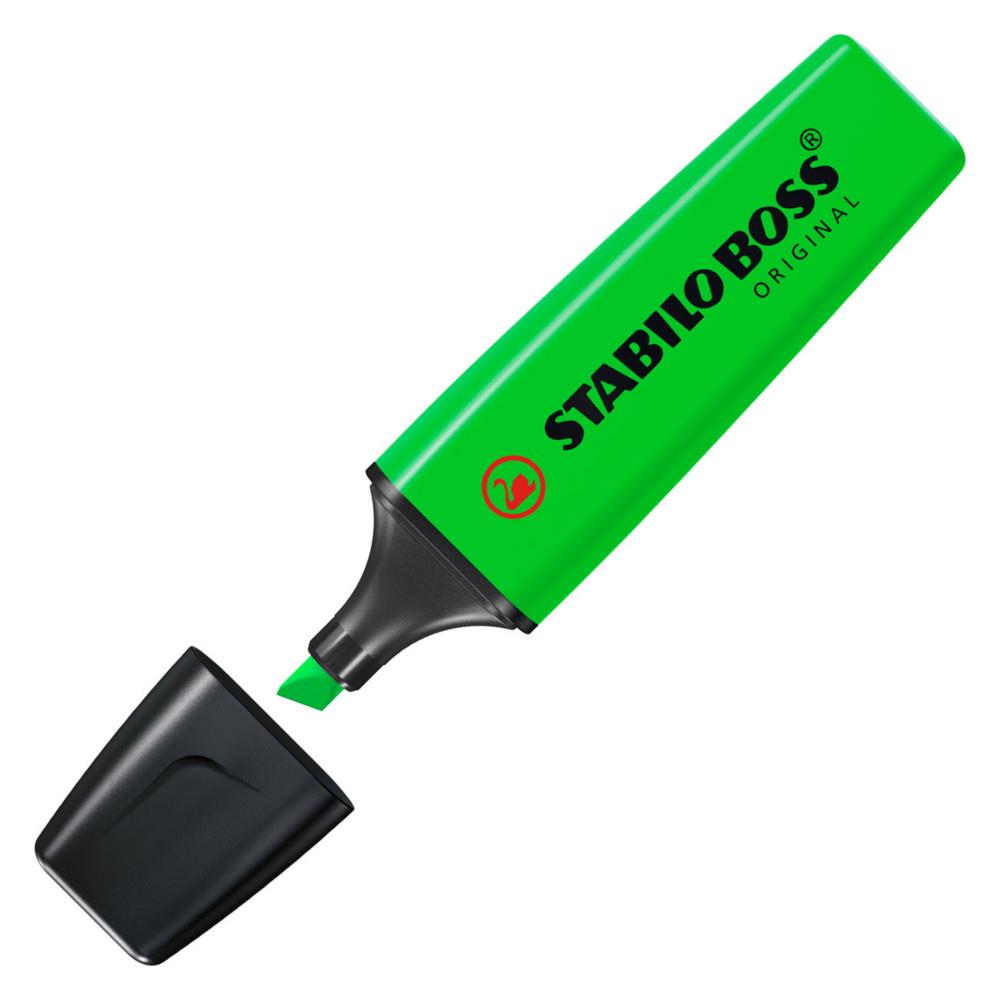 Stabilo Boss vert - surligneur pointe large biseaute