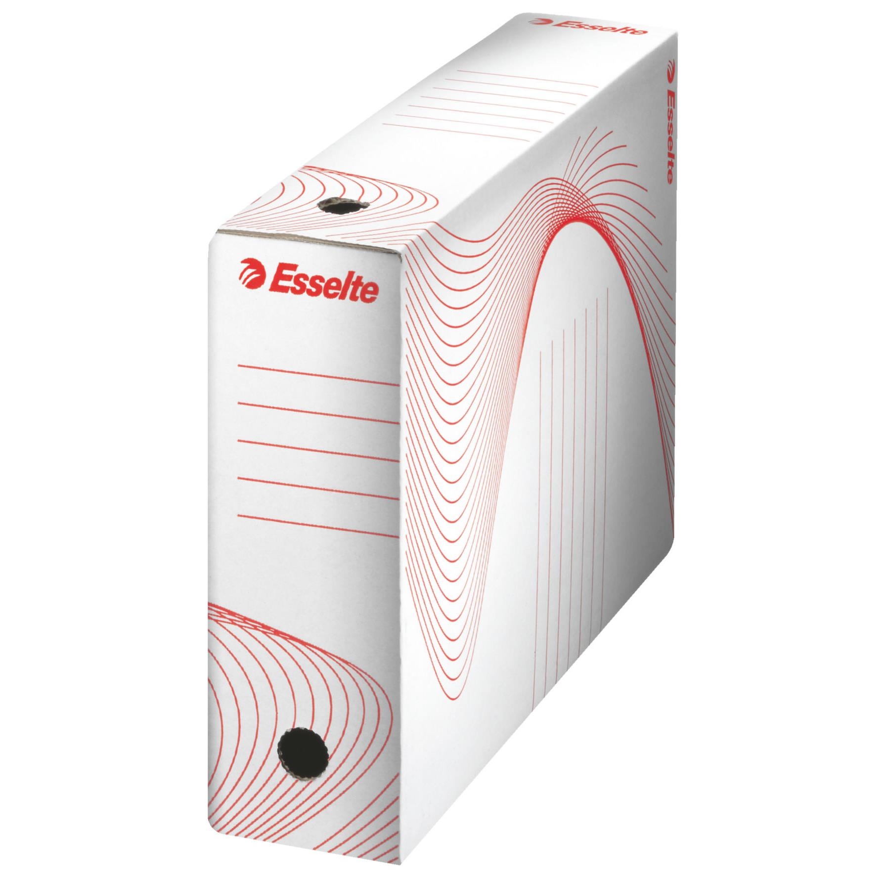 Bote archives Esselte Boxy Dos 8 cm - Blanc - Lot de 5