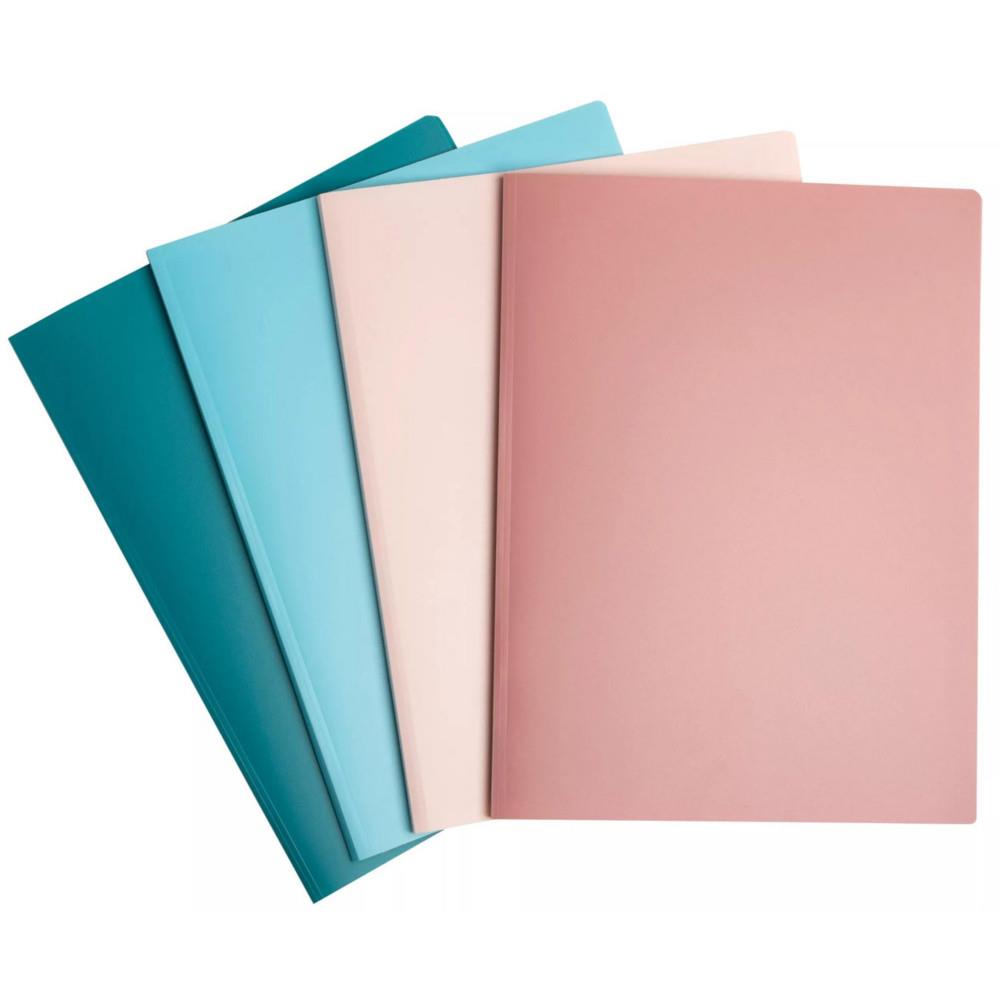 Porte vue A4 Exacompta Skandi en polypro recycl - 40 pochettes - Coloris assortis
