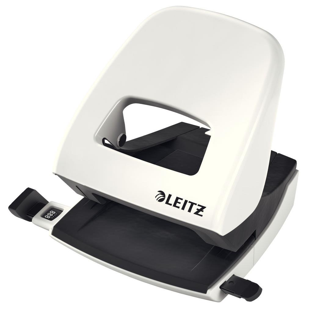Perforatrice Leitz NeXXt WOW - 3 mm/30 feuilles - blanc perle