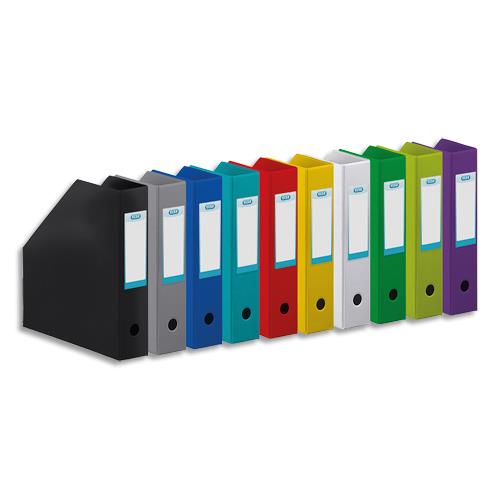 Porte-revues Elba - en PVC soud - 32 x 24 cm - dos de 7cm - livr  plat - coloris assortis 10 couleurs