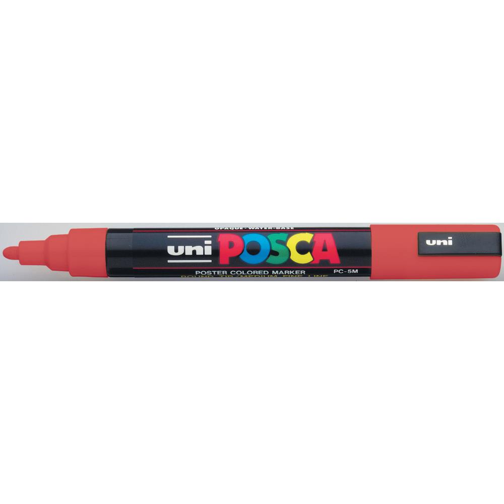 Marqueur peinture  l'eau Posca PC-5M - pointe conique polyester moyenne 2,5 mm - rouge