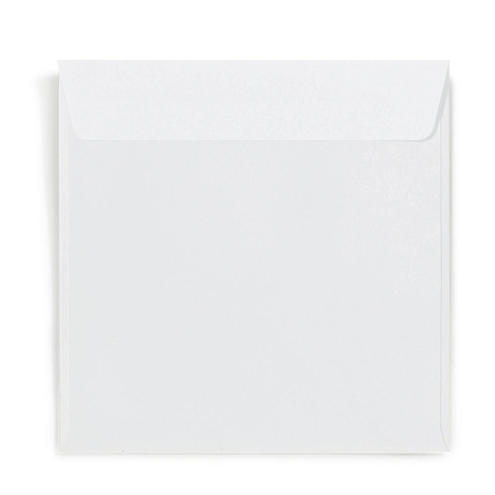 Enveloppe carre blanche 125 x 125 mm sans fentre - Fermeture auto-adhsive - Papier vlin 120 g/m