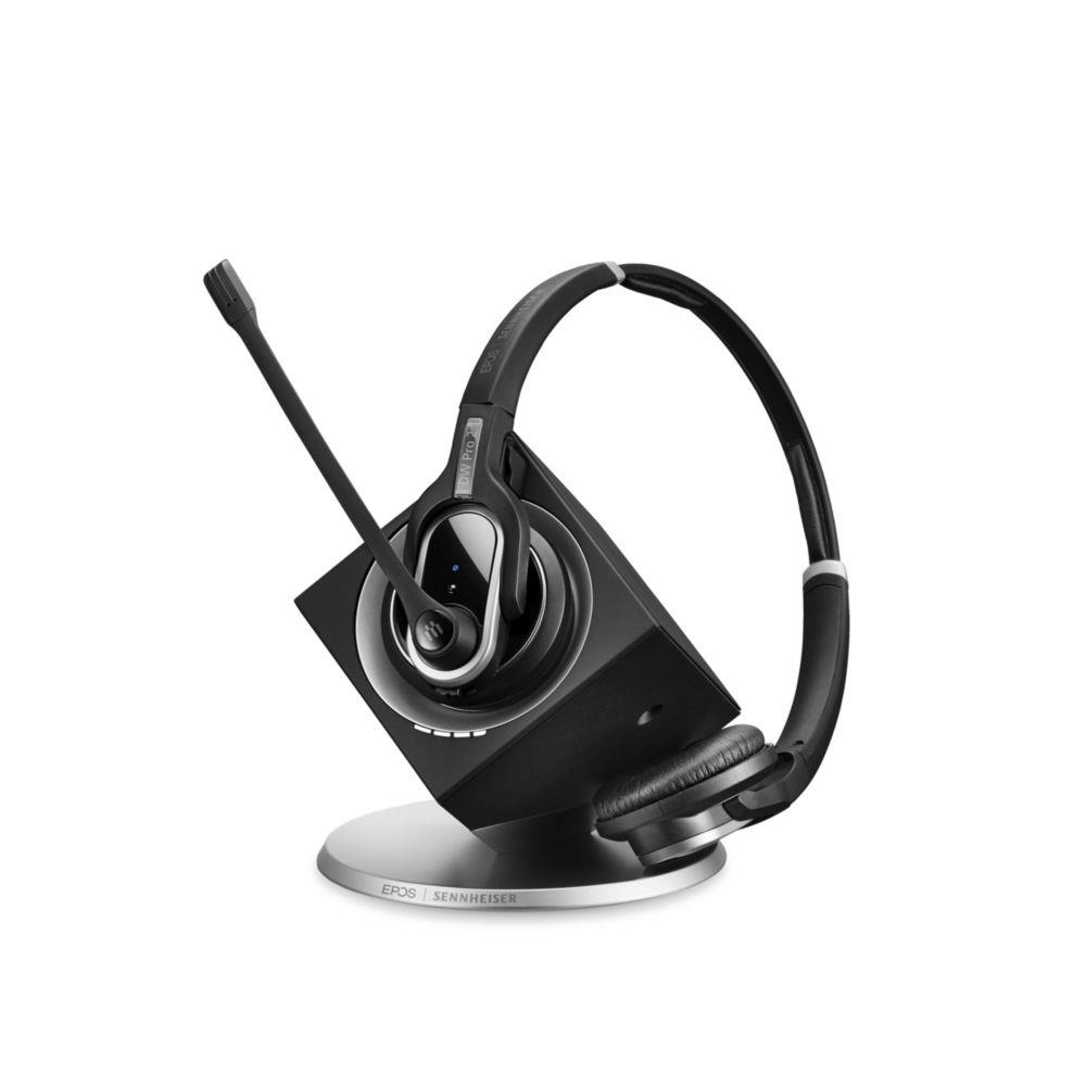 Casque sans fil Epos Impact DW Pro 2 ML Stro DECT avec station de recharge - Noir