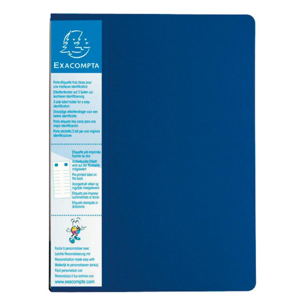 Protge-documents Exacompta Up Line - spcial classement vertical - 40 pochettes / 80 vues - bleu