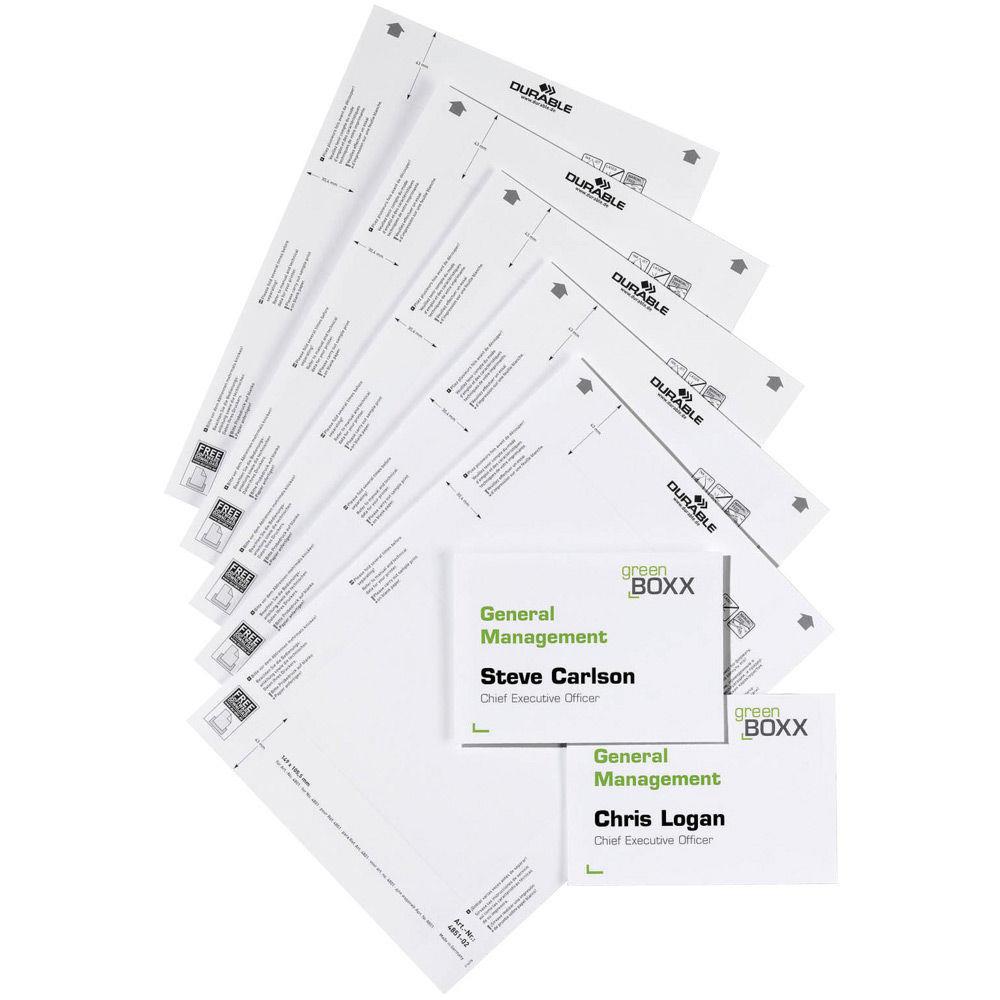 Bristol pour plaques de porte Durable - format A4 - norme pefc - paquet de 10