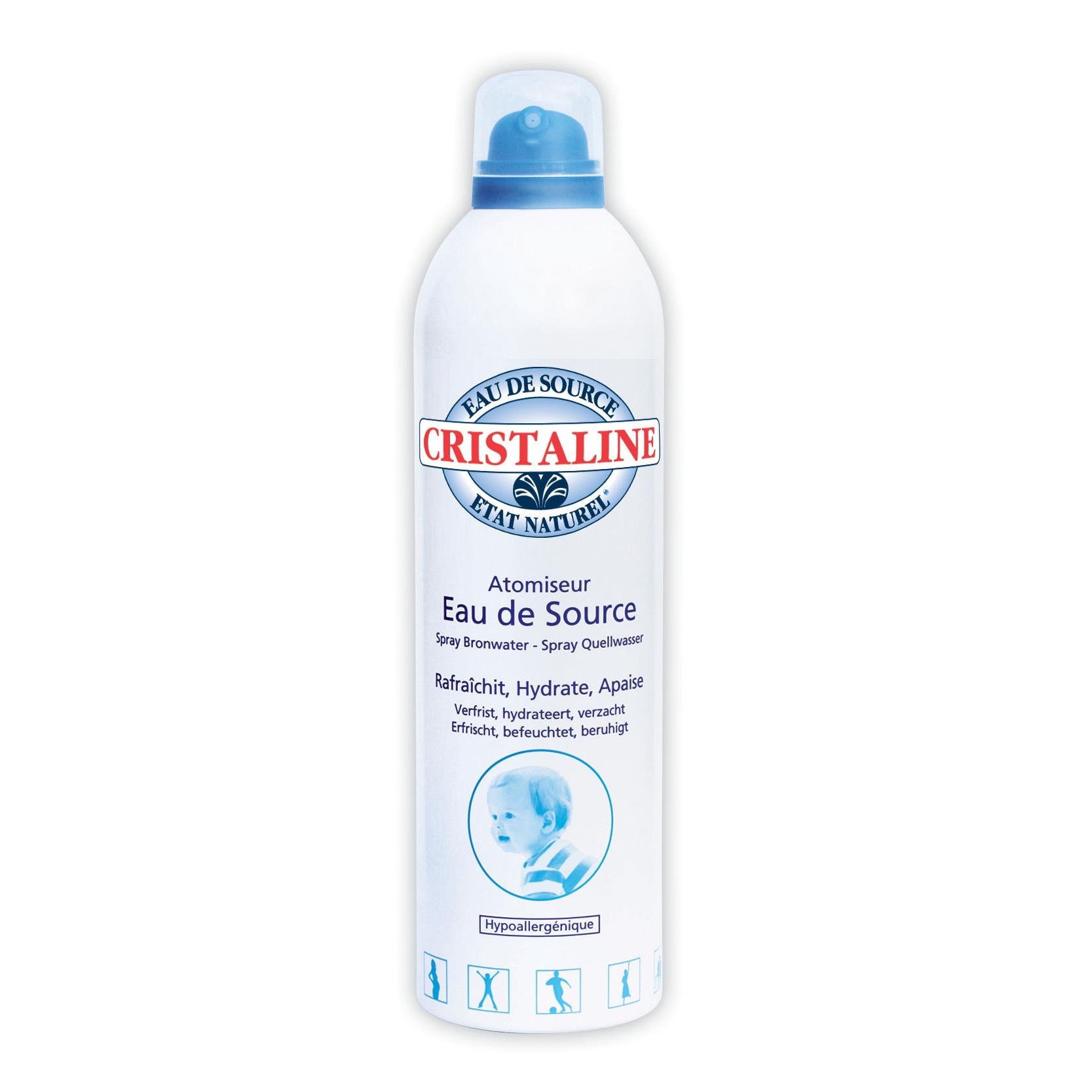 Brumisateur d'eau de source Cristaline - 400 mL