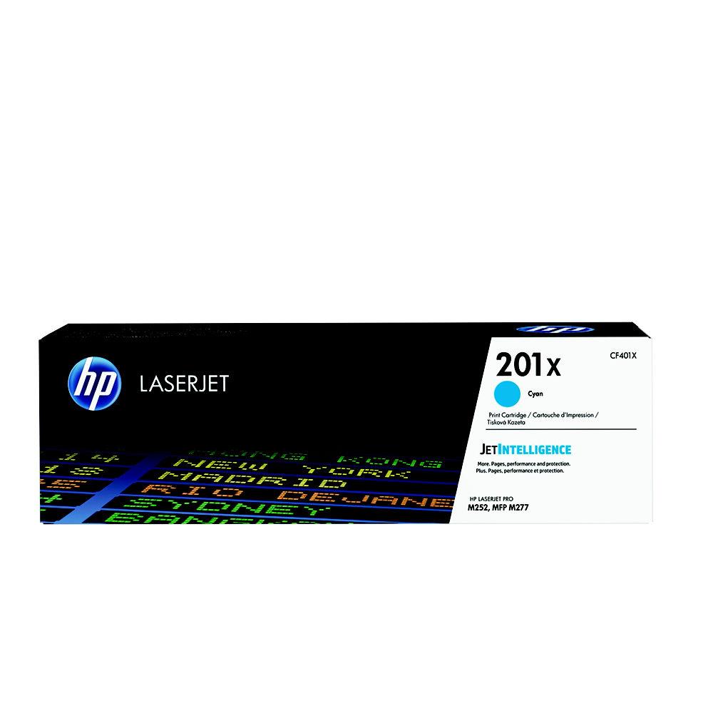 Cartouches de toner - Hp 201x toner laserjet cyan grande capacit authentique